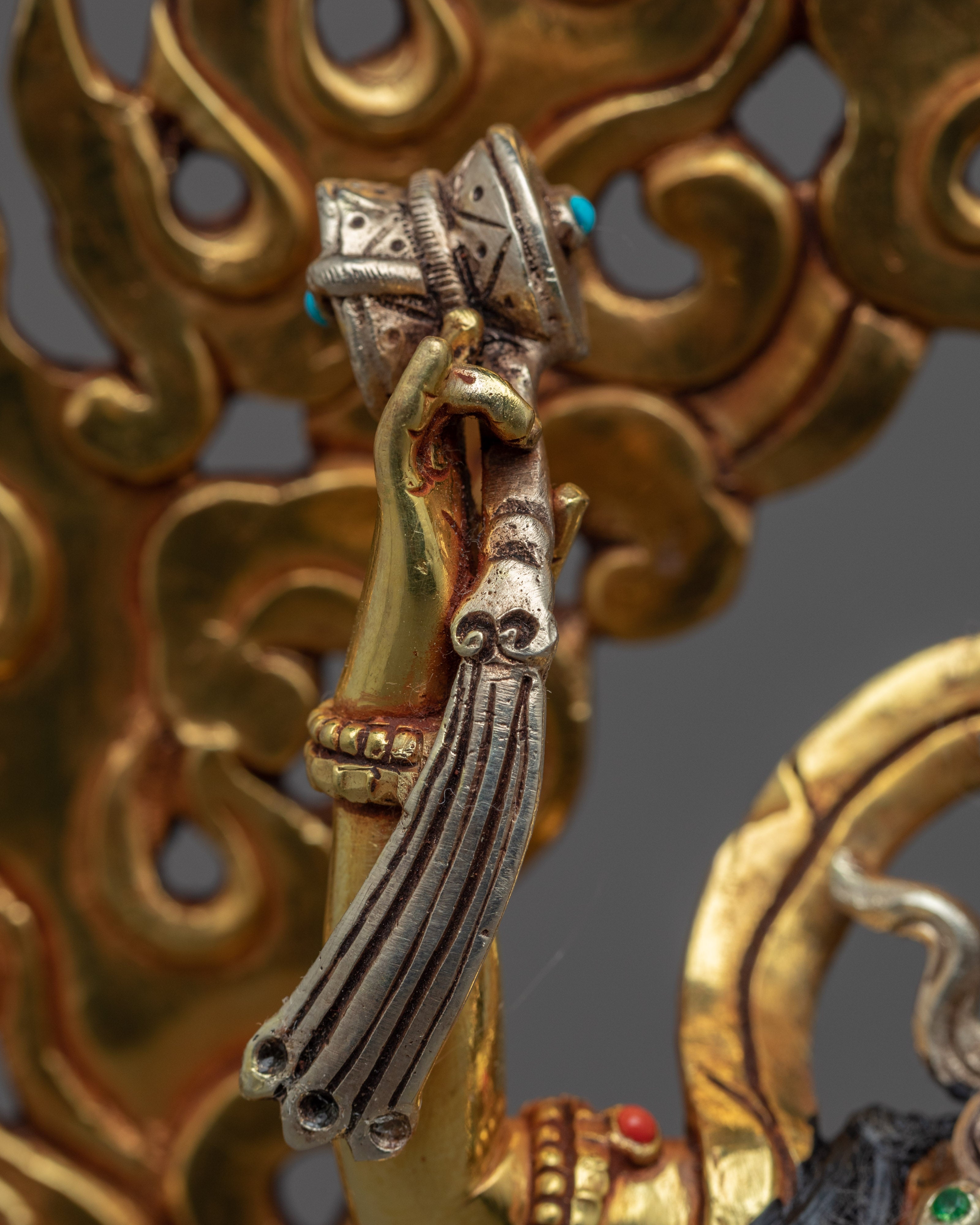 Machig Labdron Chod Practice Statue | Traditional Tibetan Dakini Sculpture - Termatree