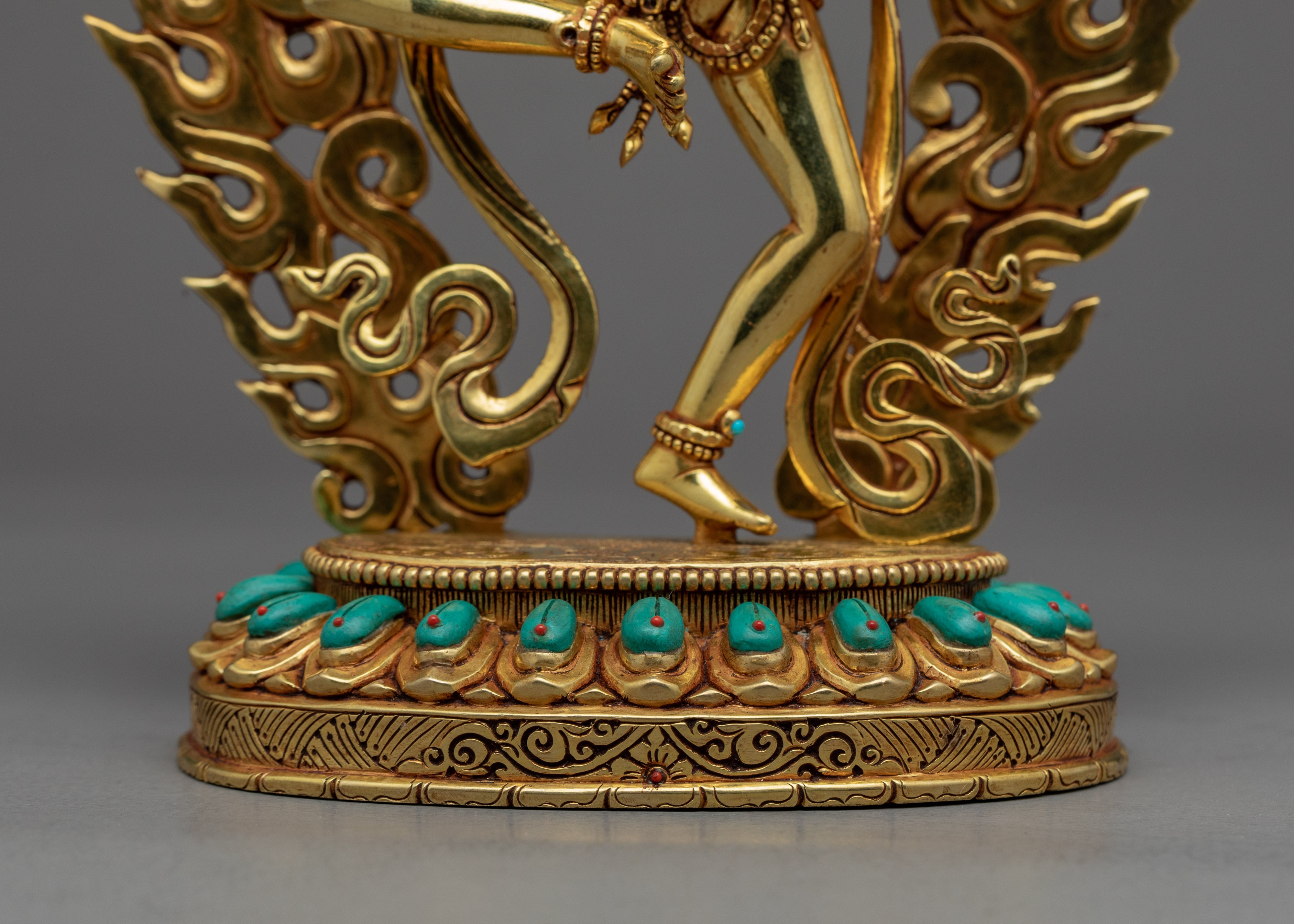 Machig Labdron Chod Practice Statue | Traditional Tibetan Dakini Sculpture - Termatree