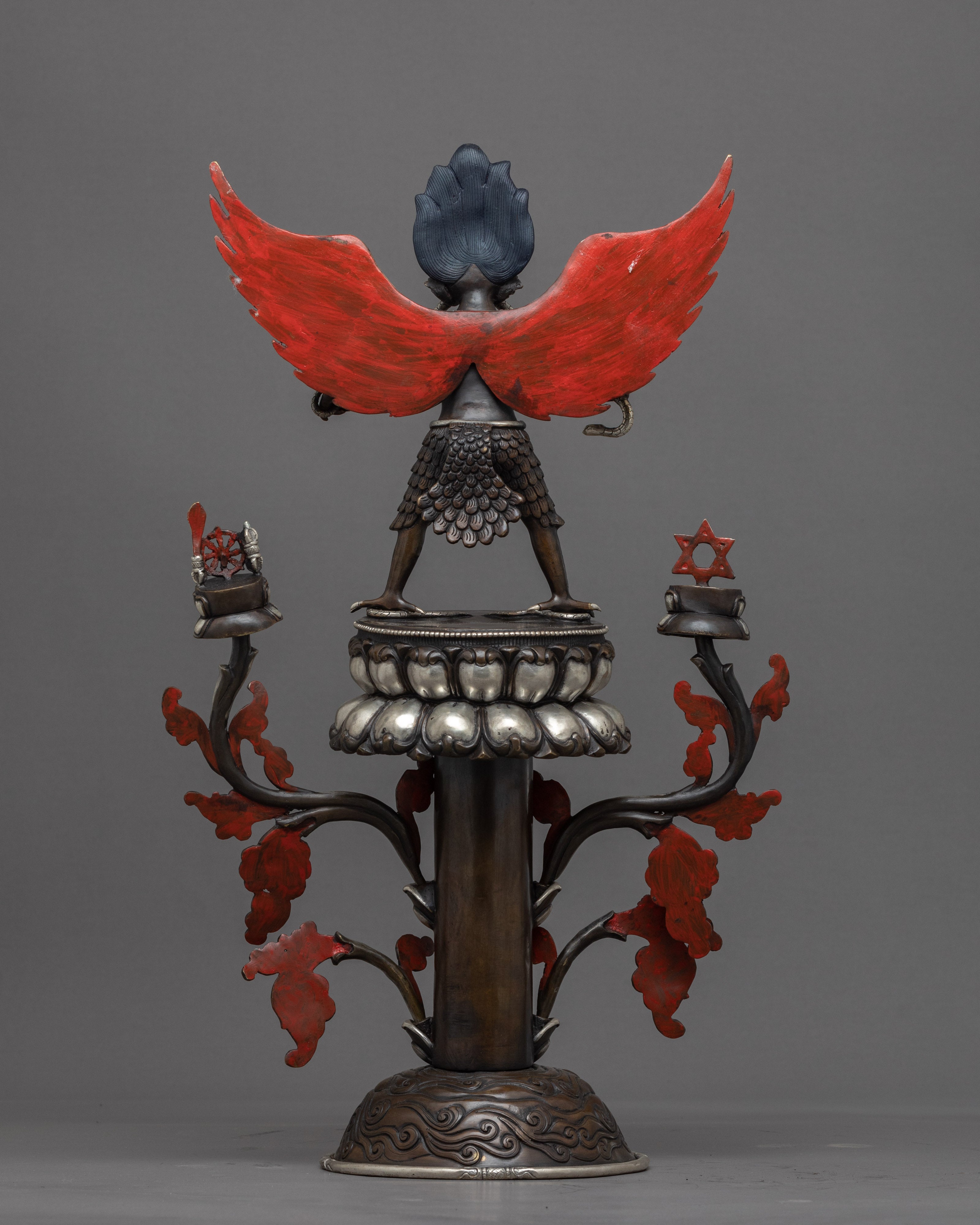 The Garuda Statue | Tibetan Art Plated with Silver