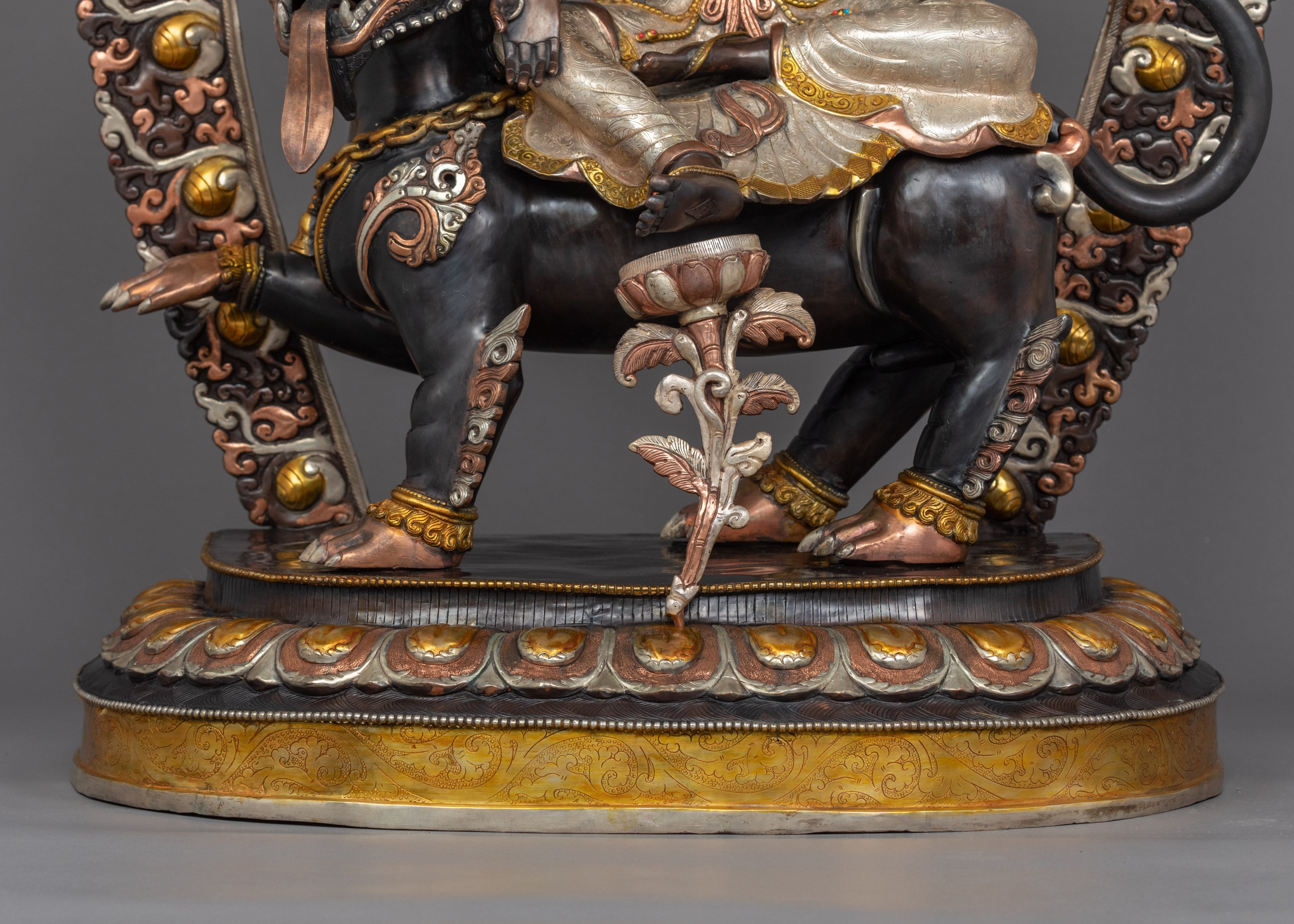 Green Tara Buddha Art | Tibetan Green Tara On Snow Lion