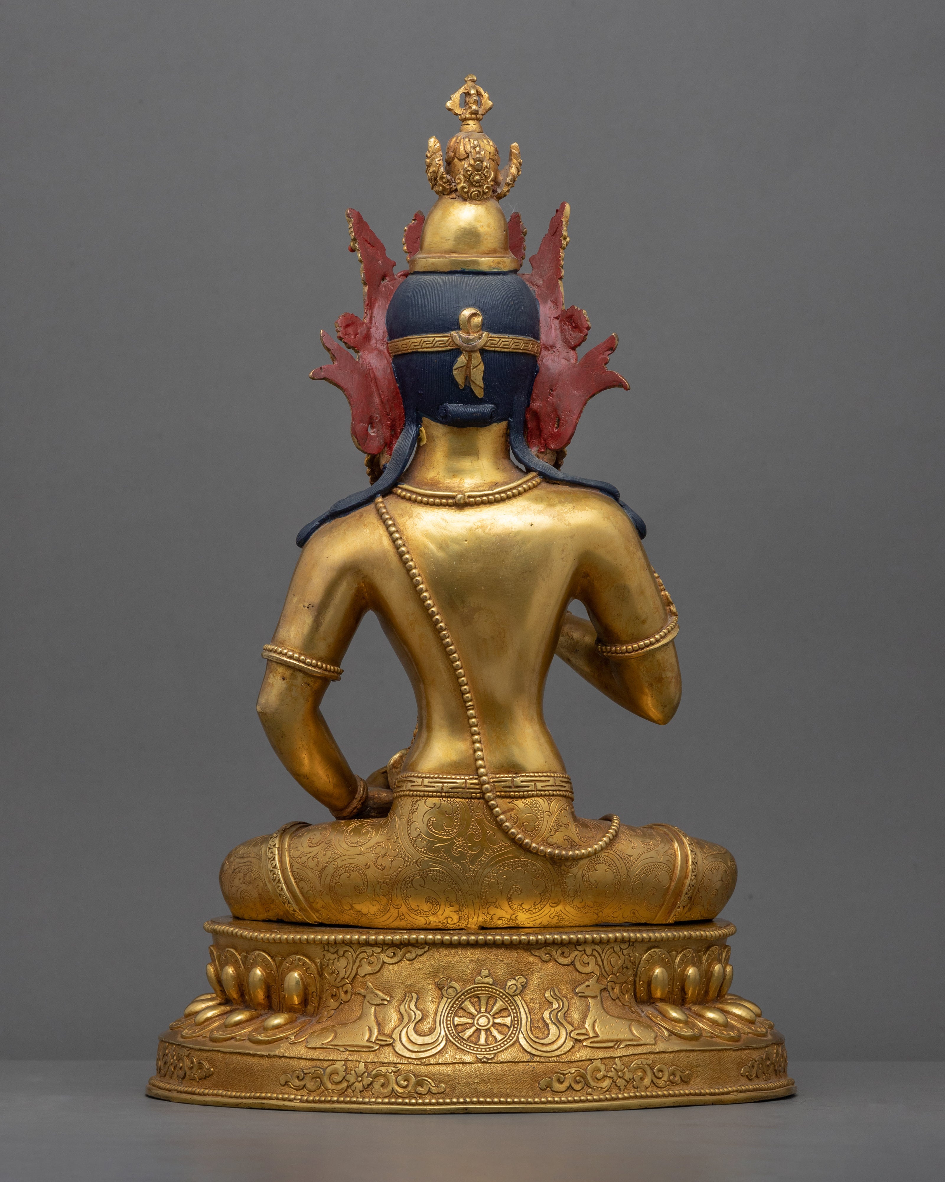 Vajrasattva Mudra Sculpture | Buddhist Deity Figurine For Ritual