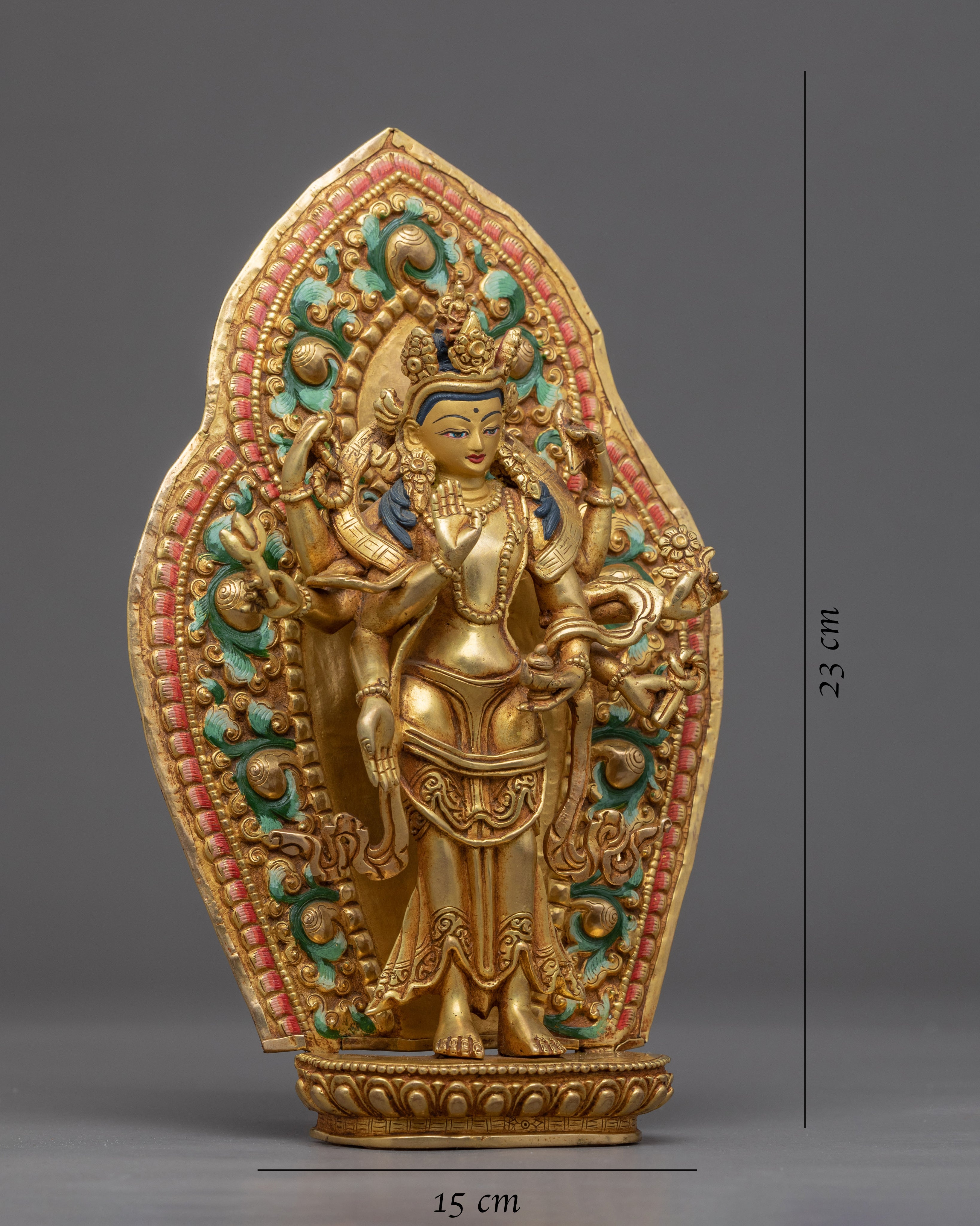 Arya Avalokiteshvara Sculpture | Hand-Carved Buddhist Deity Sculpture