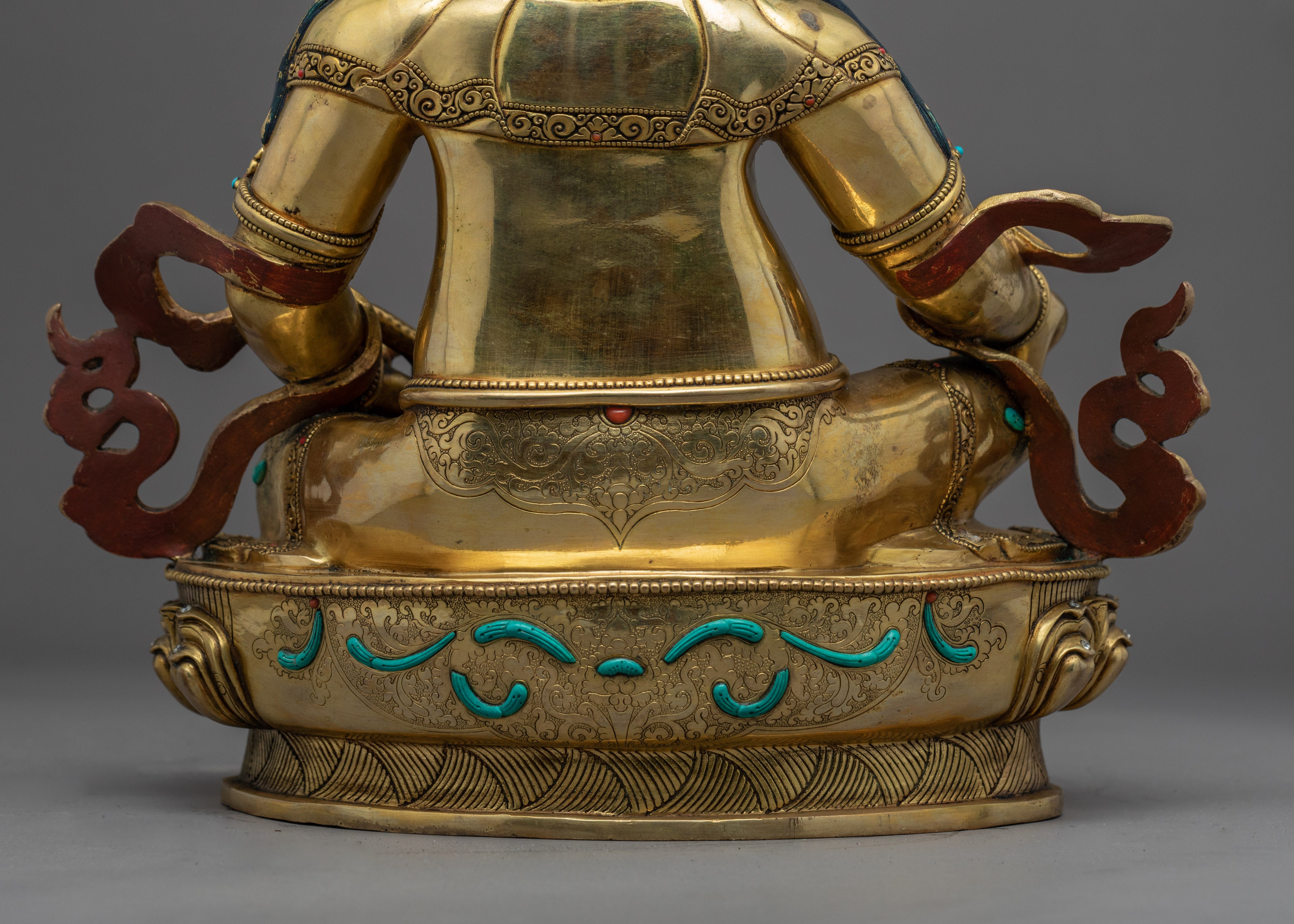 Yellow Jambhala Offerings Statue | Traditional Deity Of Wealth Sculpture - Termatree