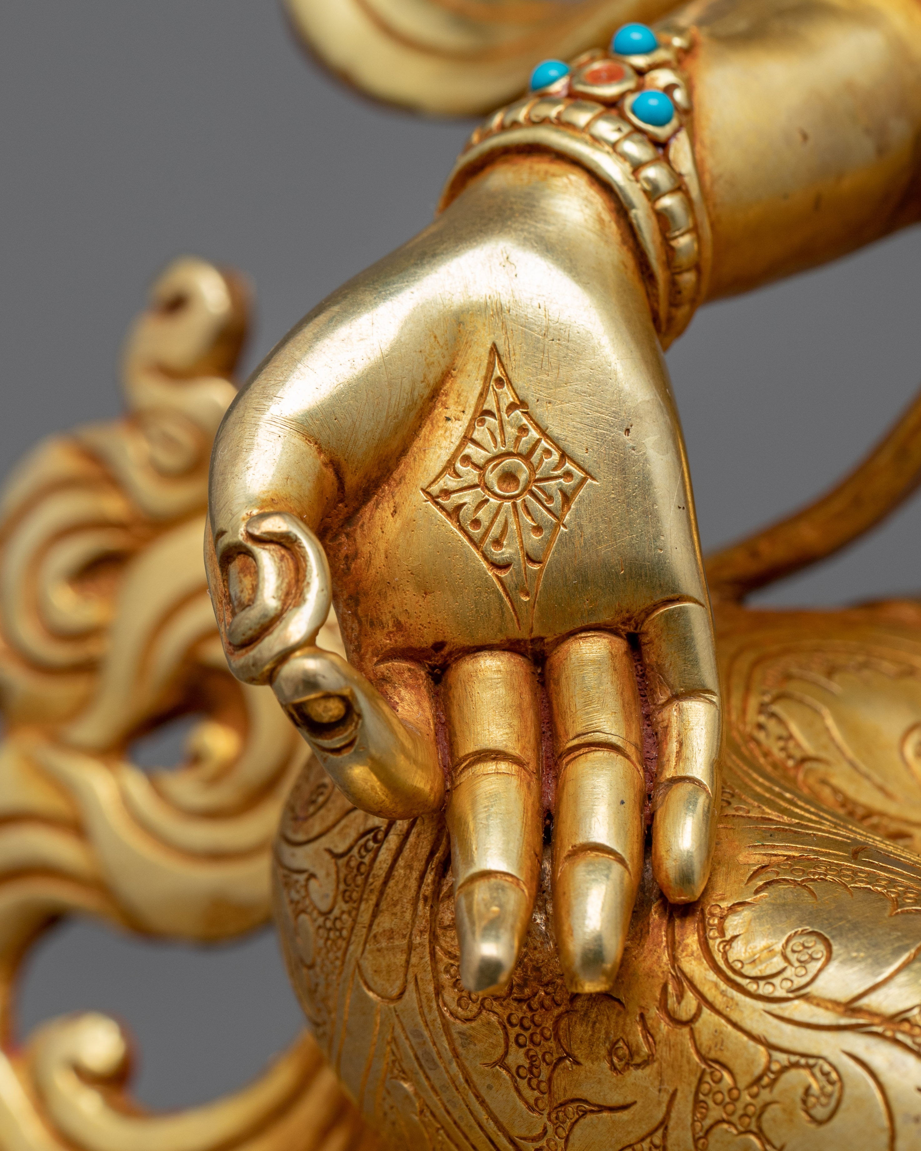 Green Tara Buddha Art Sculpture | Tibetan Sgrol-ljang Artwork