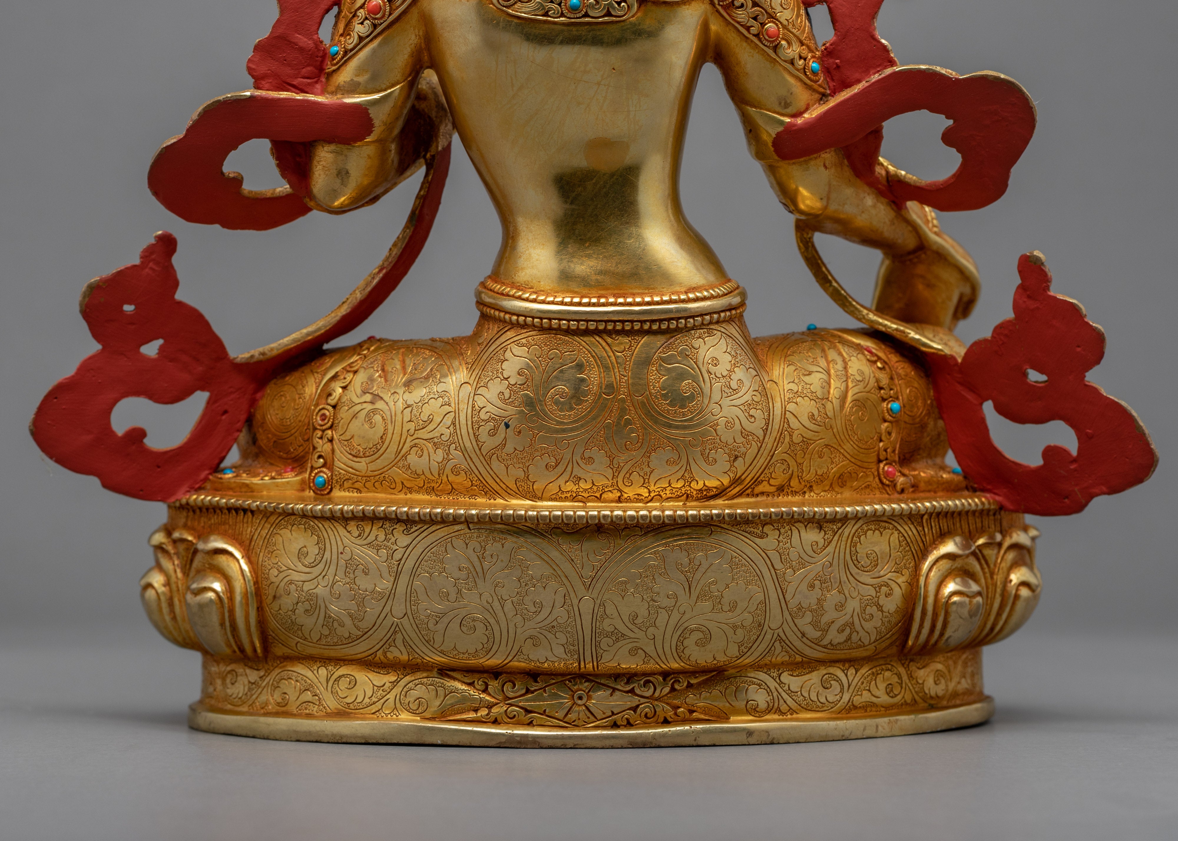 Green Tara Buddha Art Sculpture | Tibetan Sgrol-ljang Artwork