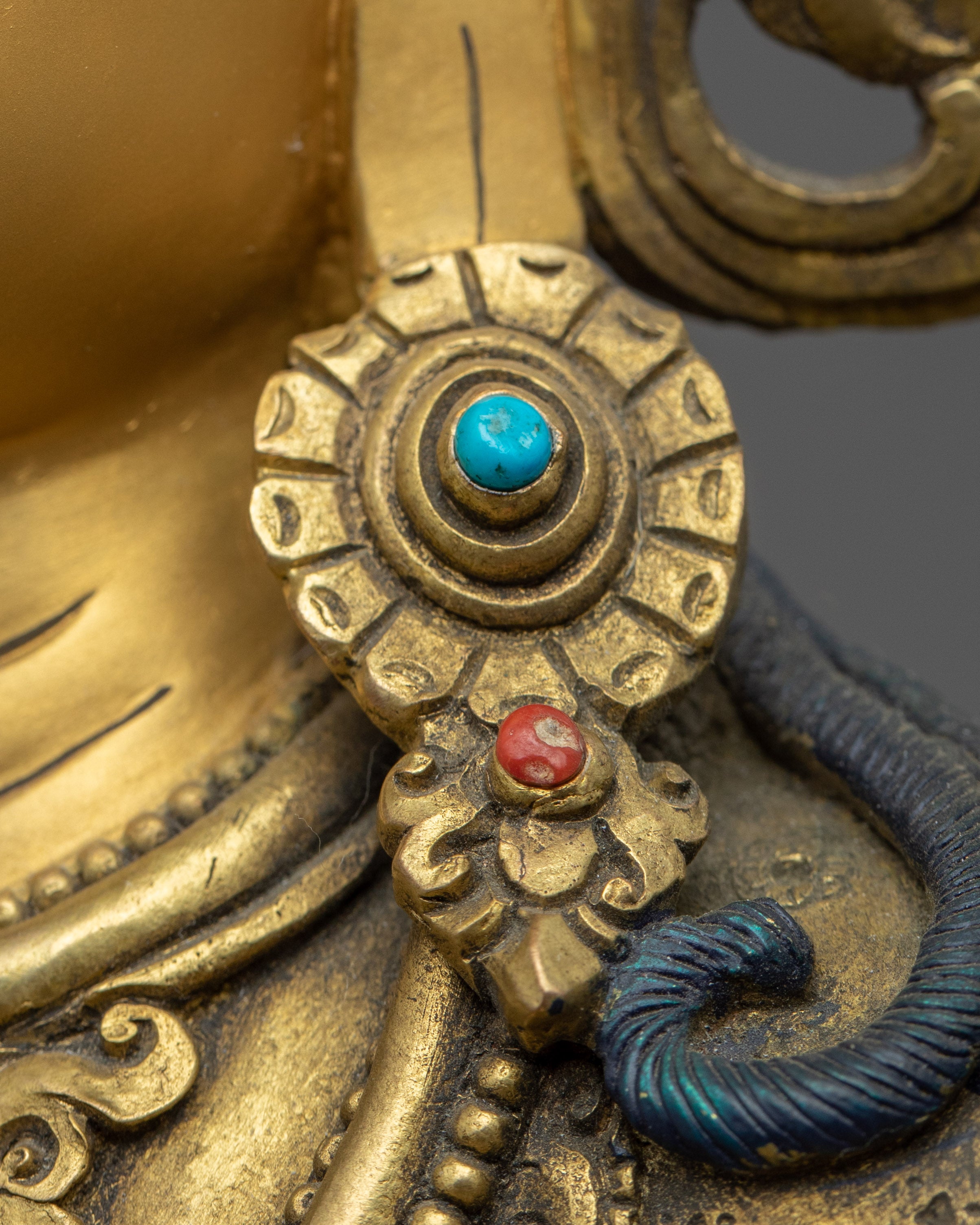 Mother Buddha Tara Sculpture | Hand-Carved 24K Gold Statue