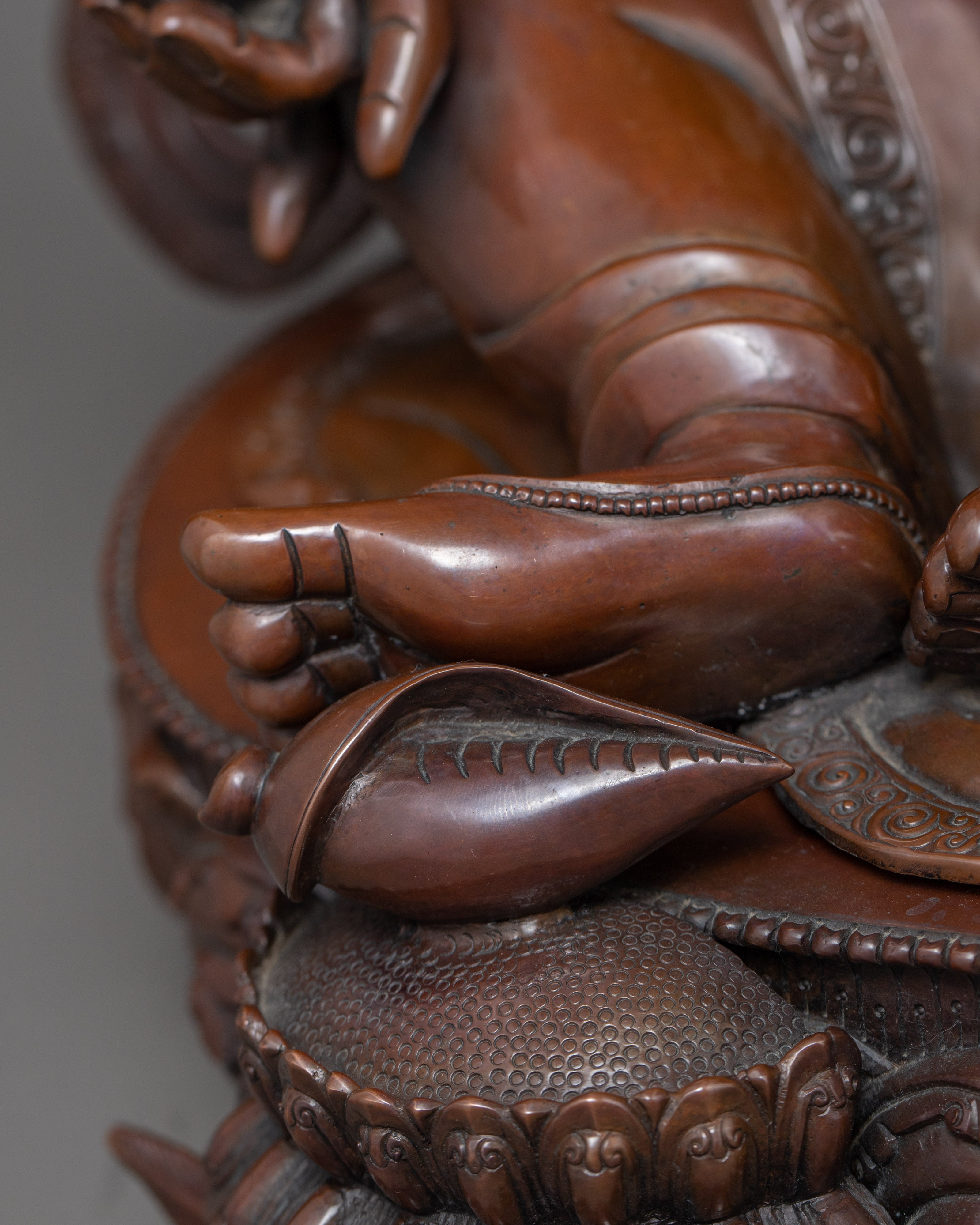 Dzambhala Copper Statue | God of Fortune & Wealth