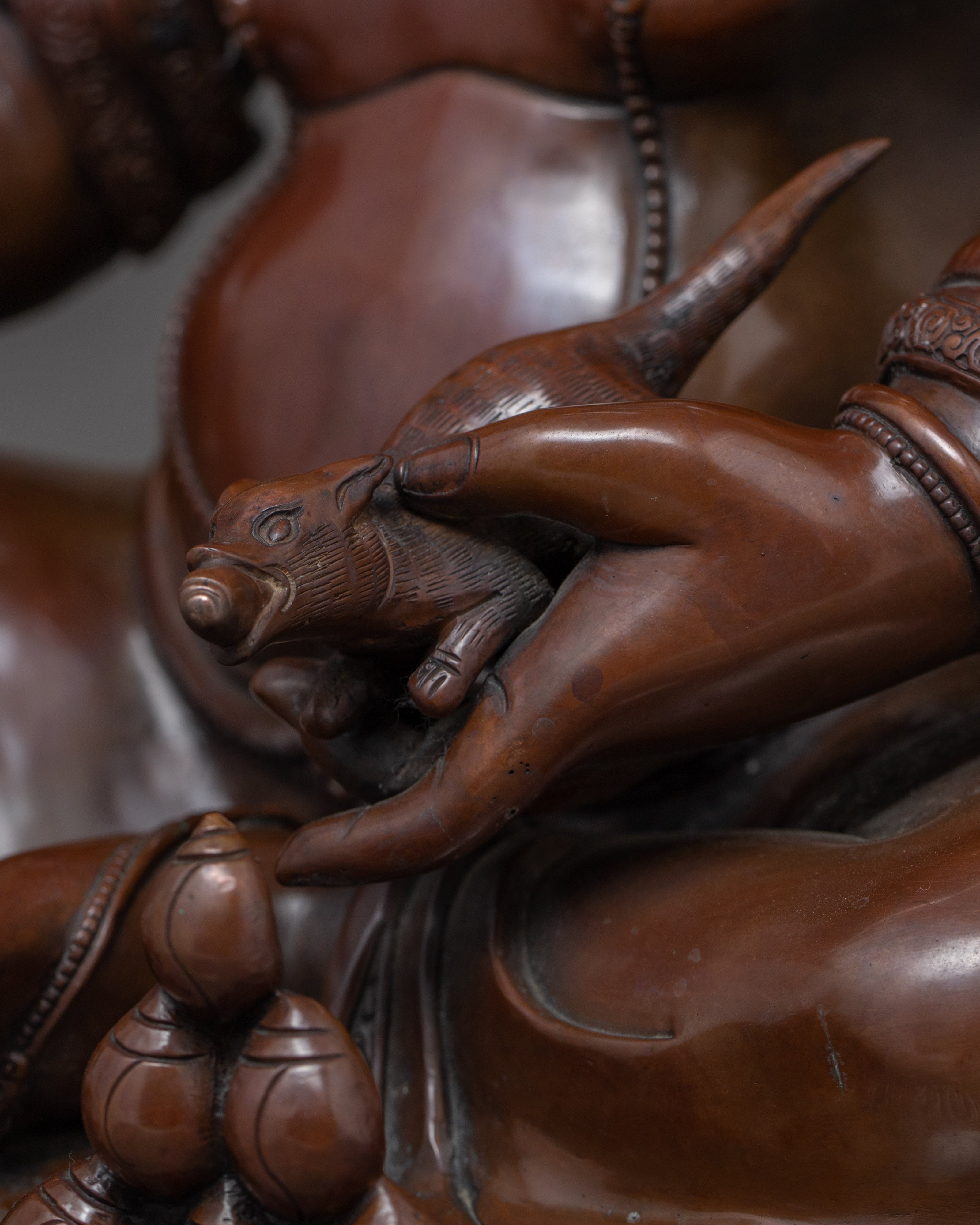 Dzambhala Copper Statue | God of Fortune & Wealth