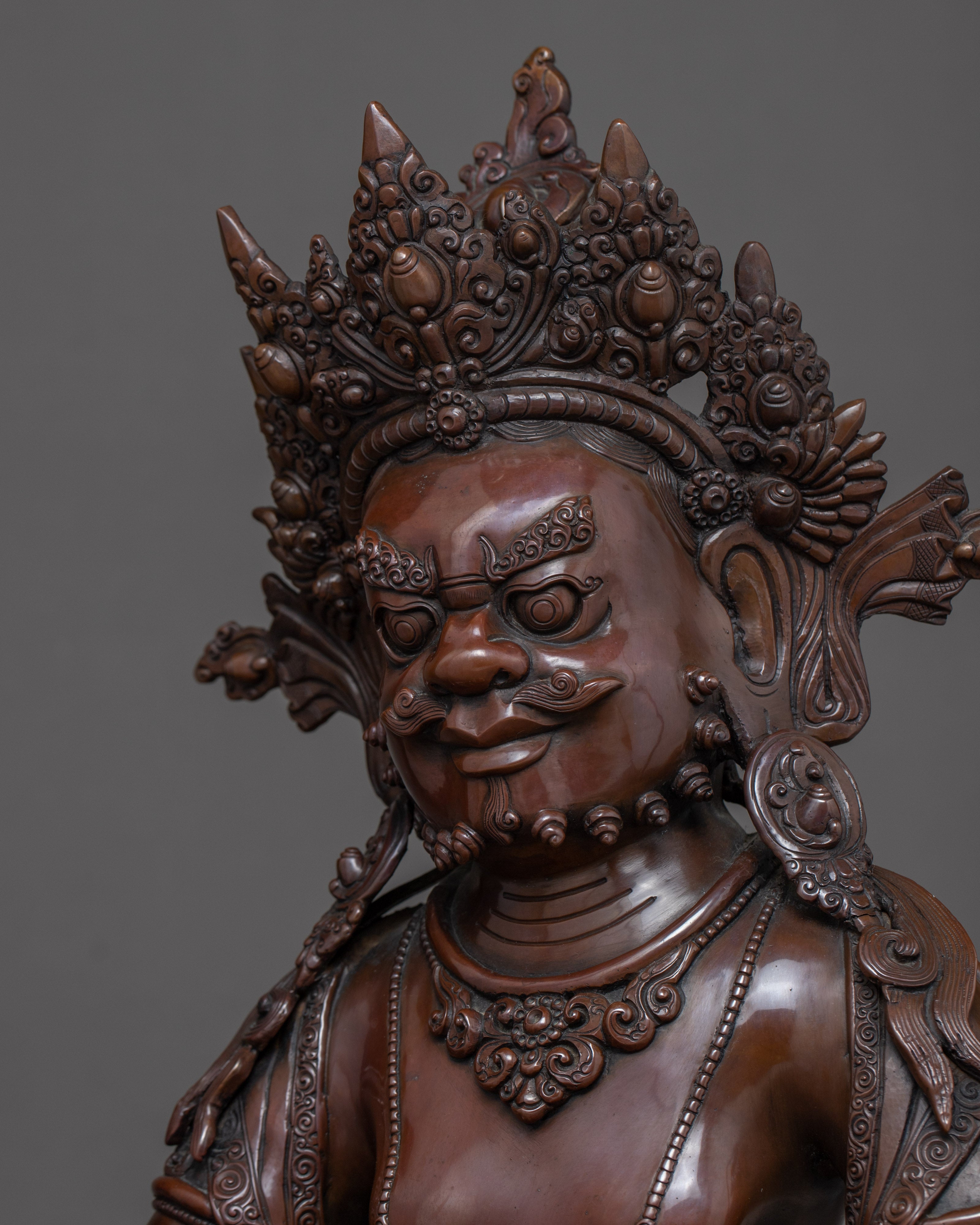 Dzambhala Copper Statue | God of Fortune & Wealth