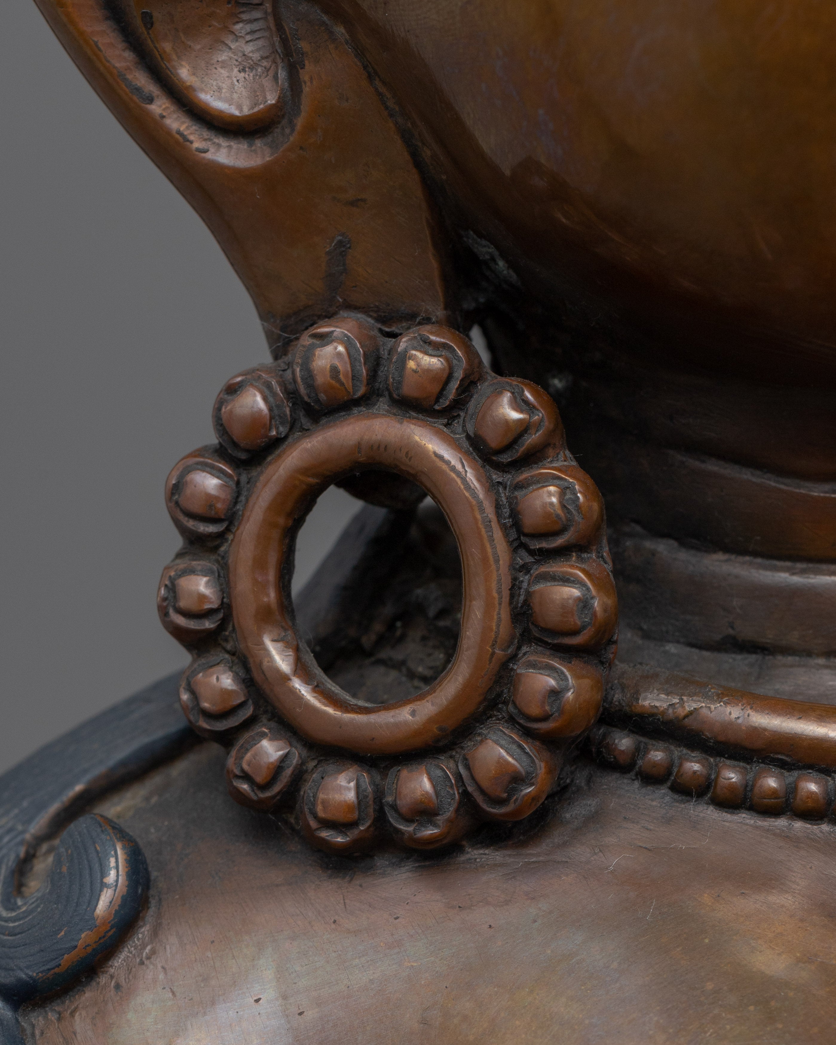 Dewi Parvati Antique Finished Statue | Oxidized Copper Spiritual Decor