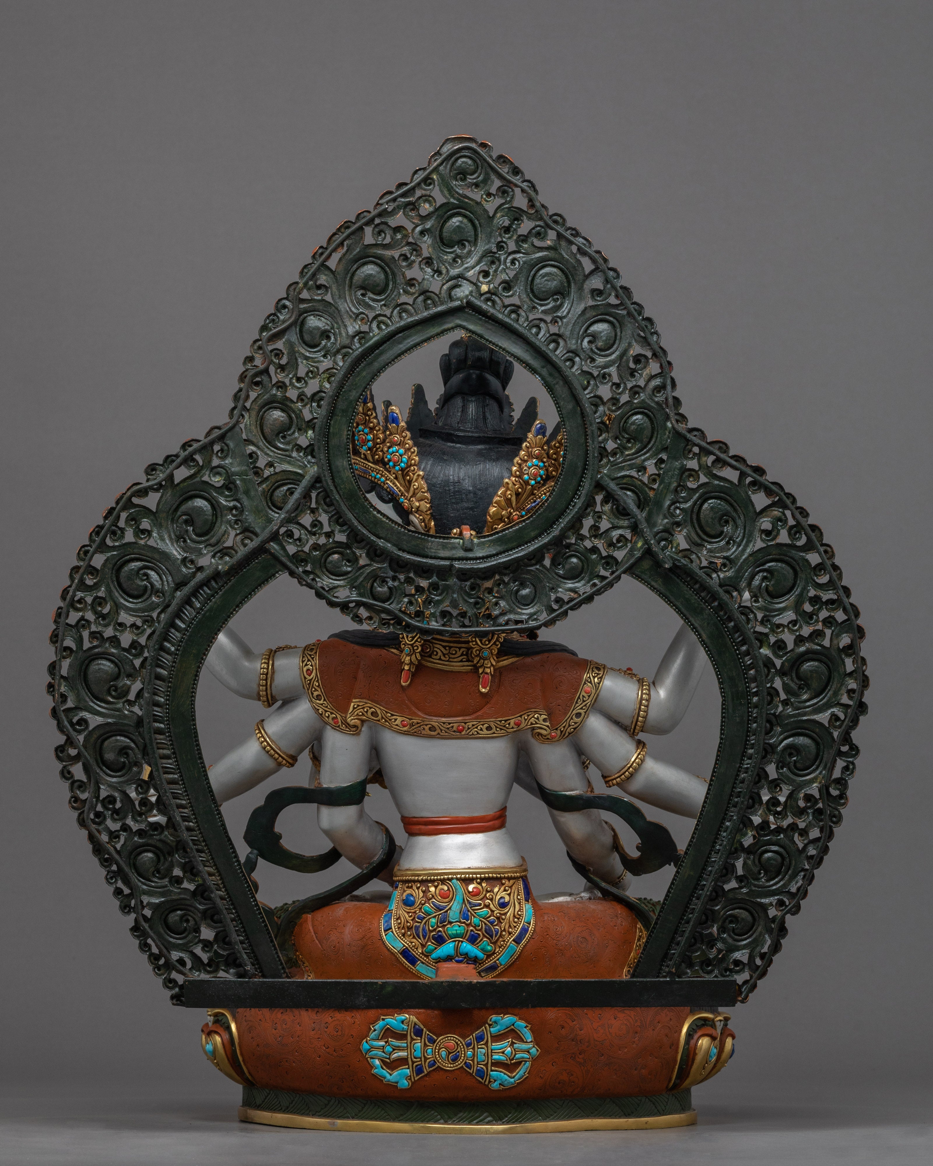 Namgyalma Buddha Statue | Traditional Tibetan Gold Gilded Dakini Art - Termatree