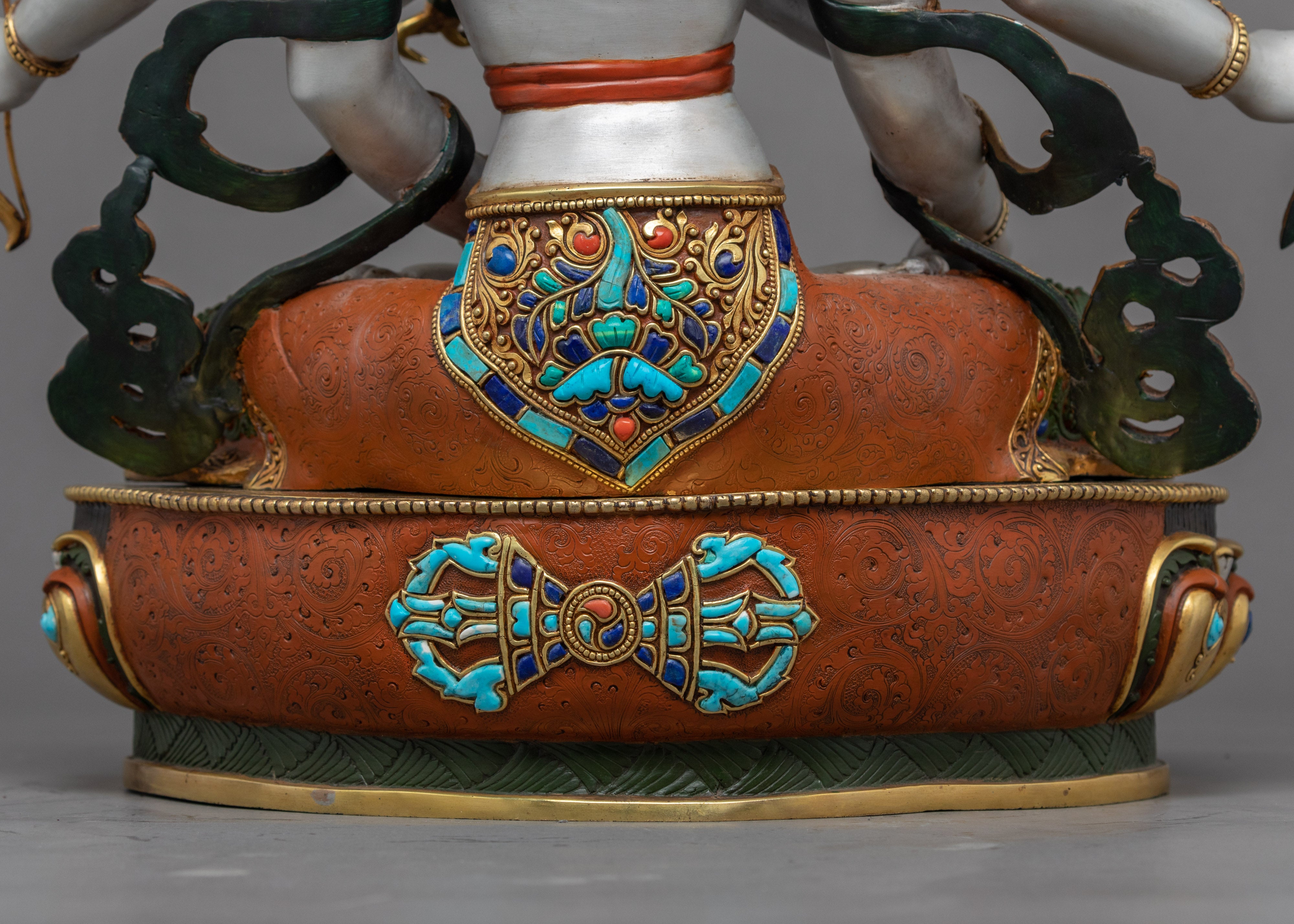 Namgyalma Buddha Statue | Traditional Tibetan Gold Gilded Dakini Art