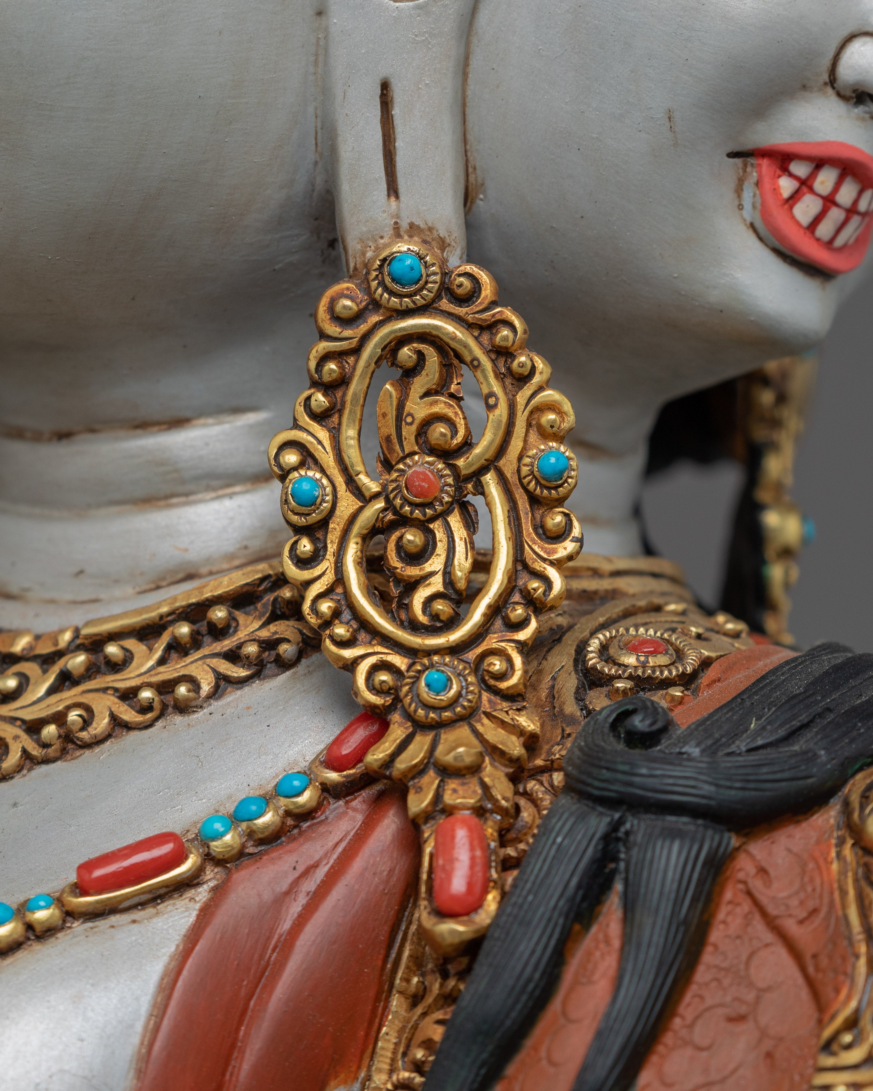 Namgyalma Buddha Statue | Traditional Tibetan Gold Gilded Dakini Art - Termatree