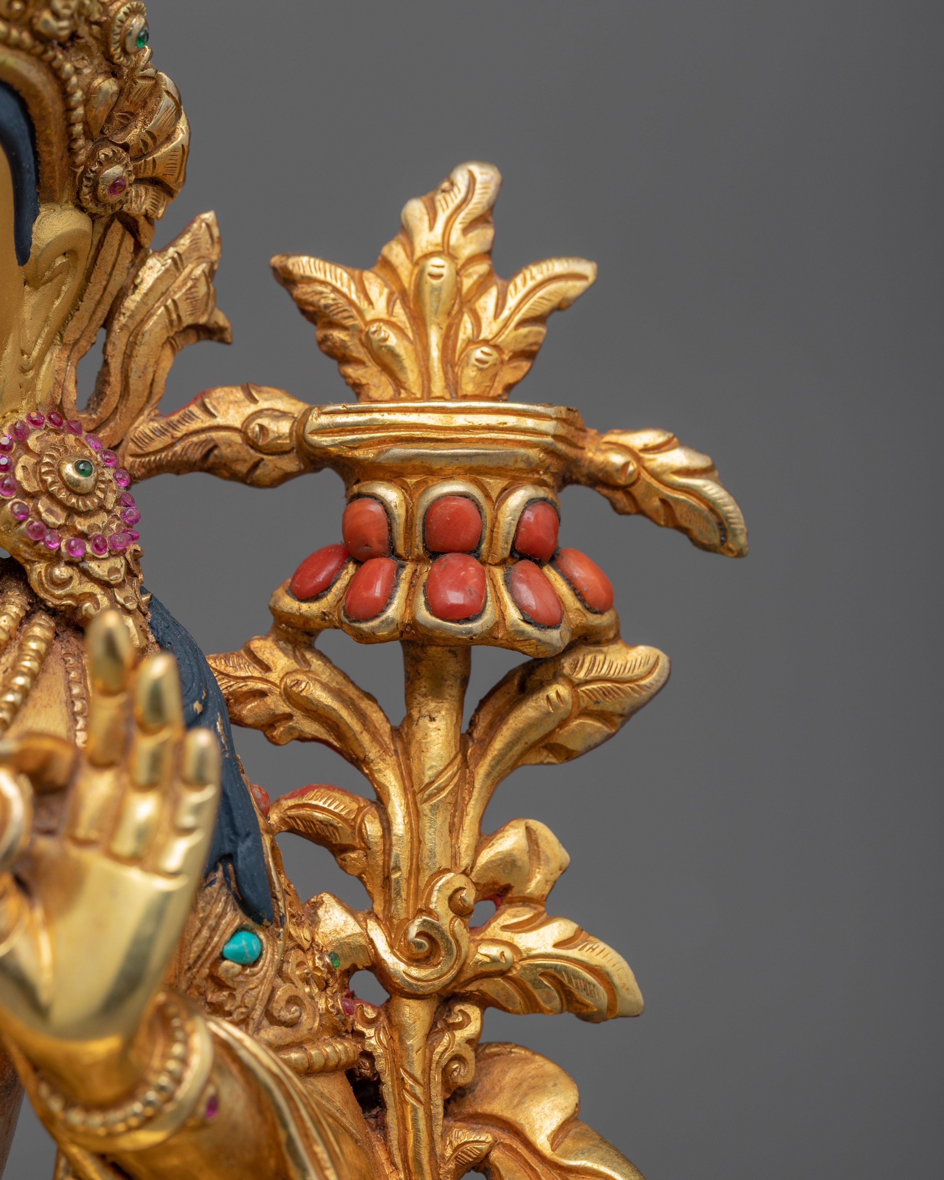 Manjushri Meditation Sculpture | Sword Of Knowledge Clutching Deity Manjushri Statue