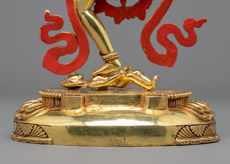 Dorje Phagmo Statue | Handmade Gold Gilded Sculpture