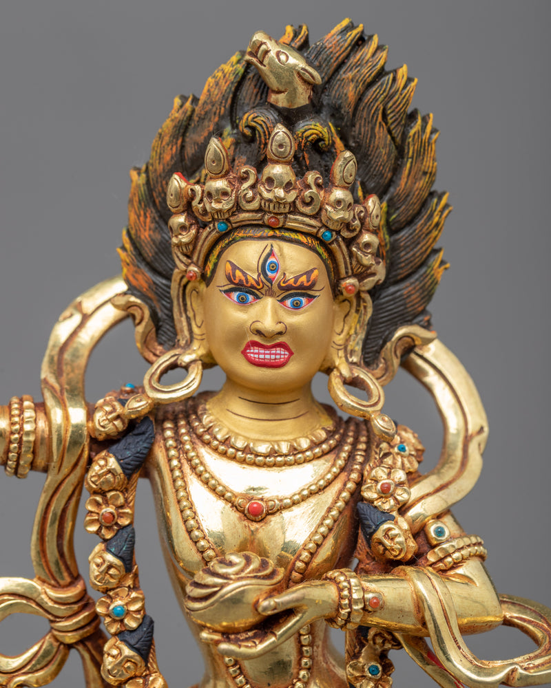 Dorje Phagmo Statue | Handmade Gold Gilded Sculpture