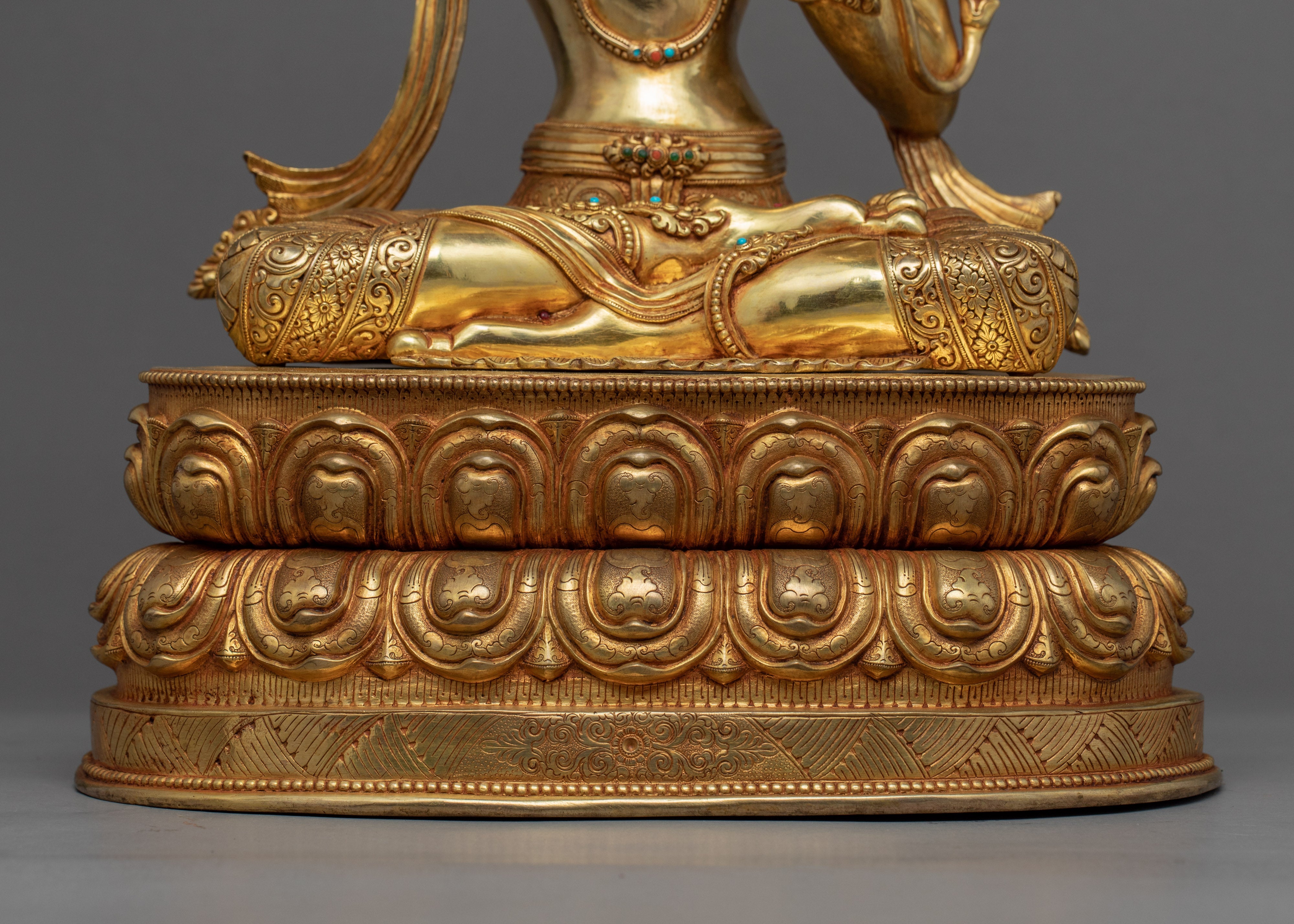 Manjushri Bodhisattva of Wisdom Sculpture | Handmade Figurine