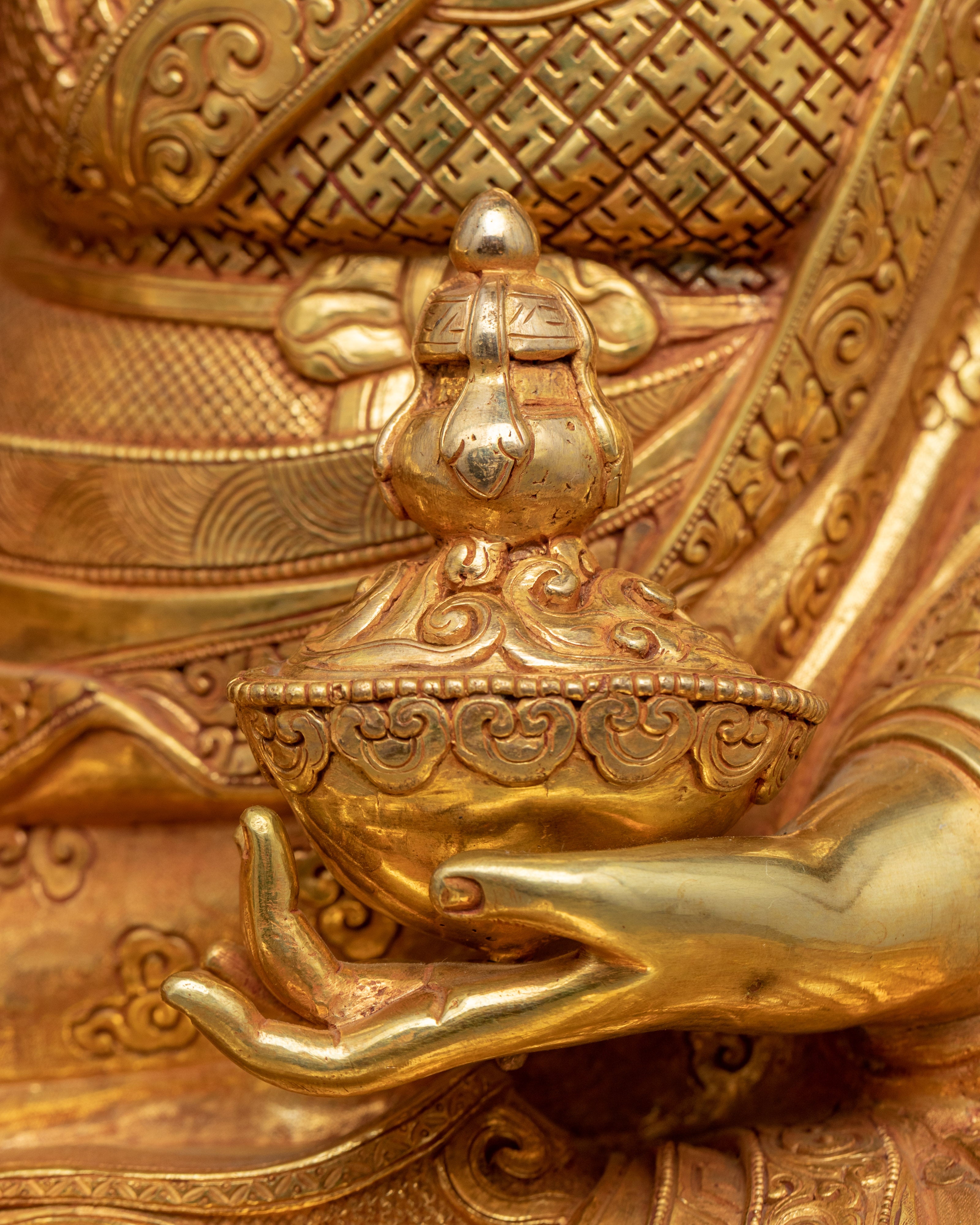 Buddha Padmasambhava Sculpture | Tibetan Buddha Sculpture For Mindfulness