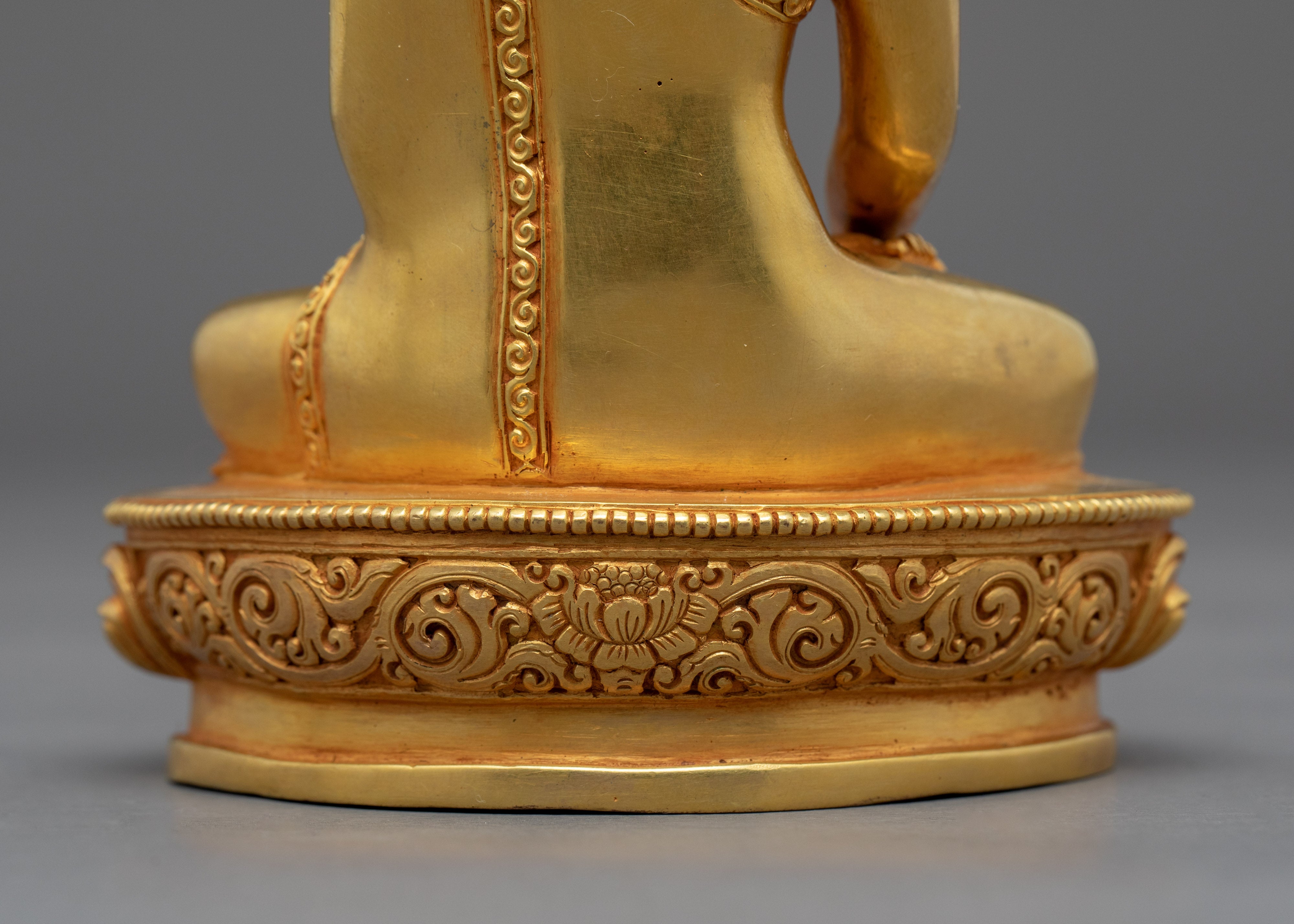 5 Dhyani Buddhas Statue Set | Gold Gilded Statue Set For Meditation