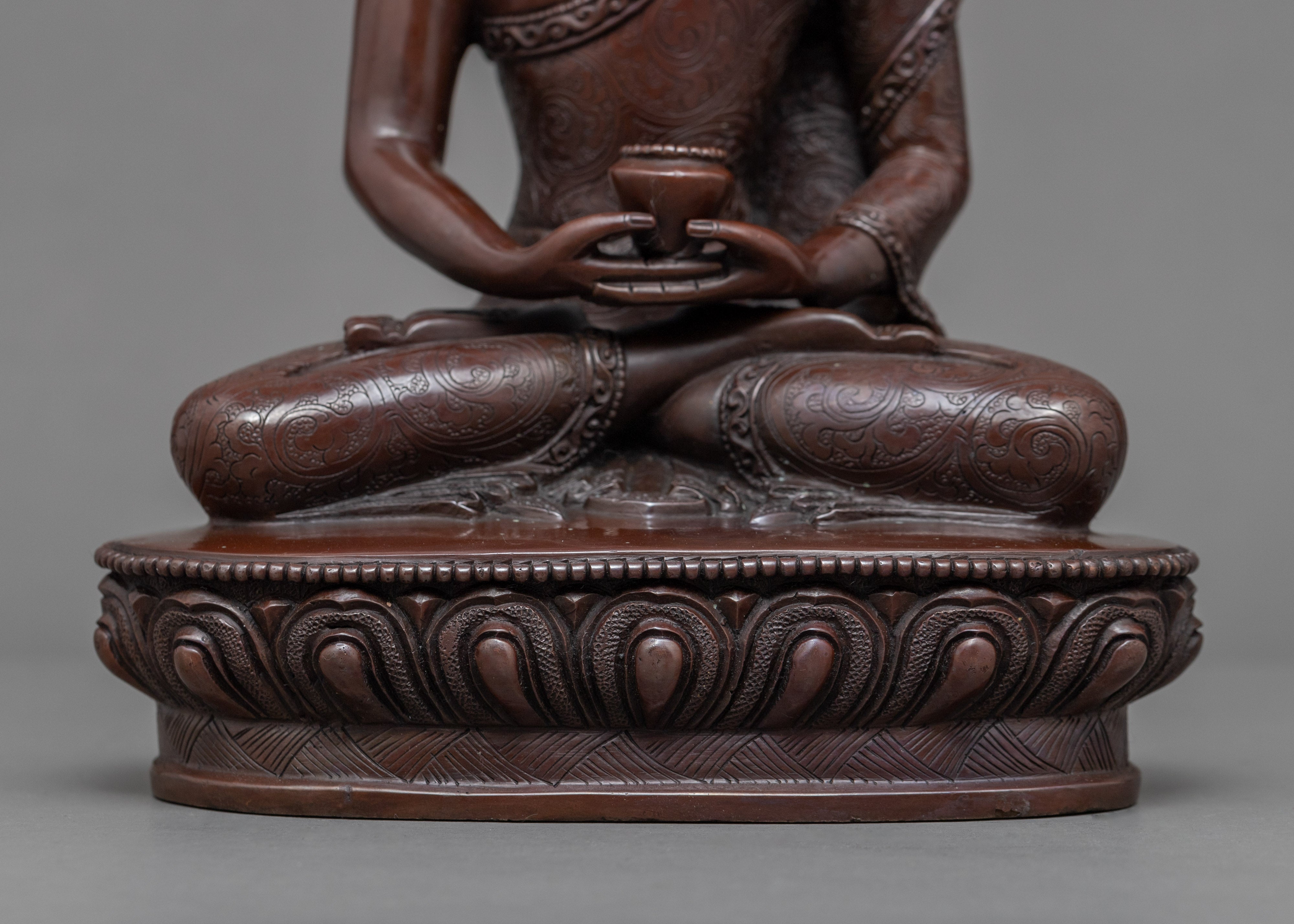 Coper Body Statue For Amitabha Buddha Chant | Buddhist Deity Figurine For Ritual