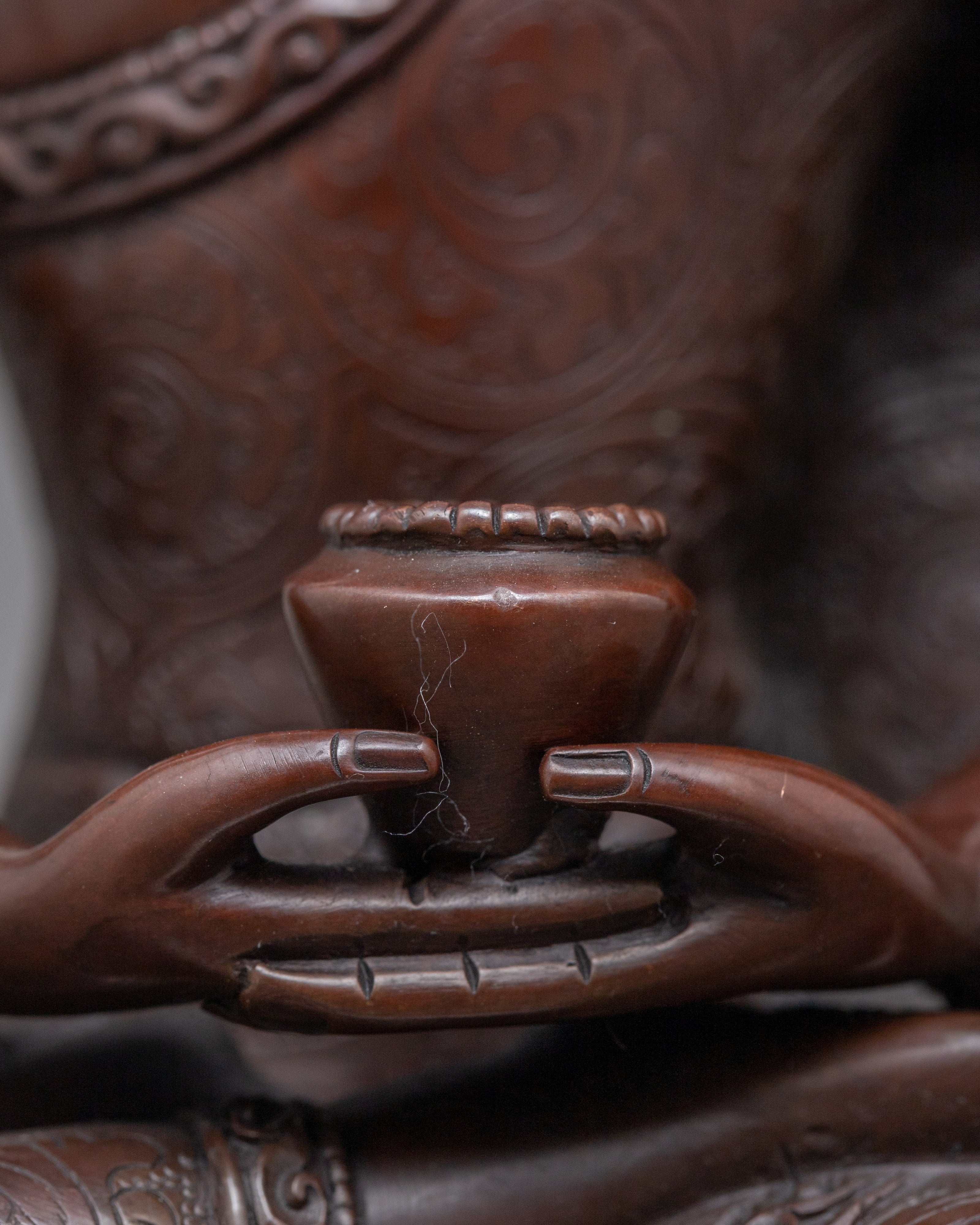 Coper Body Statue For Amitabha Buddha Chant | Buddhist Deity Figurine For Ritual