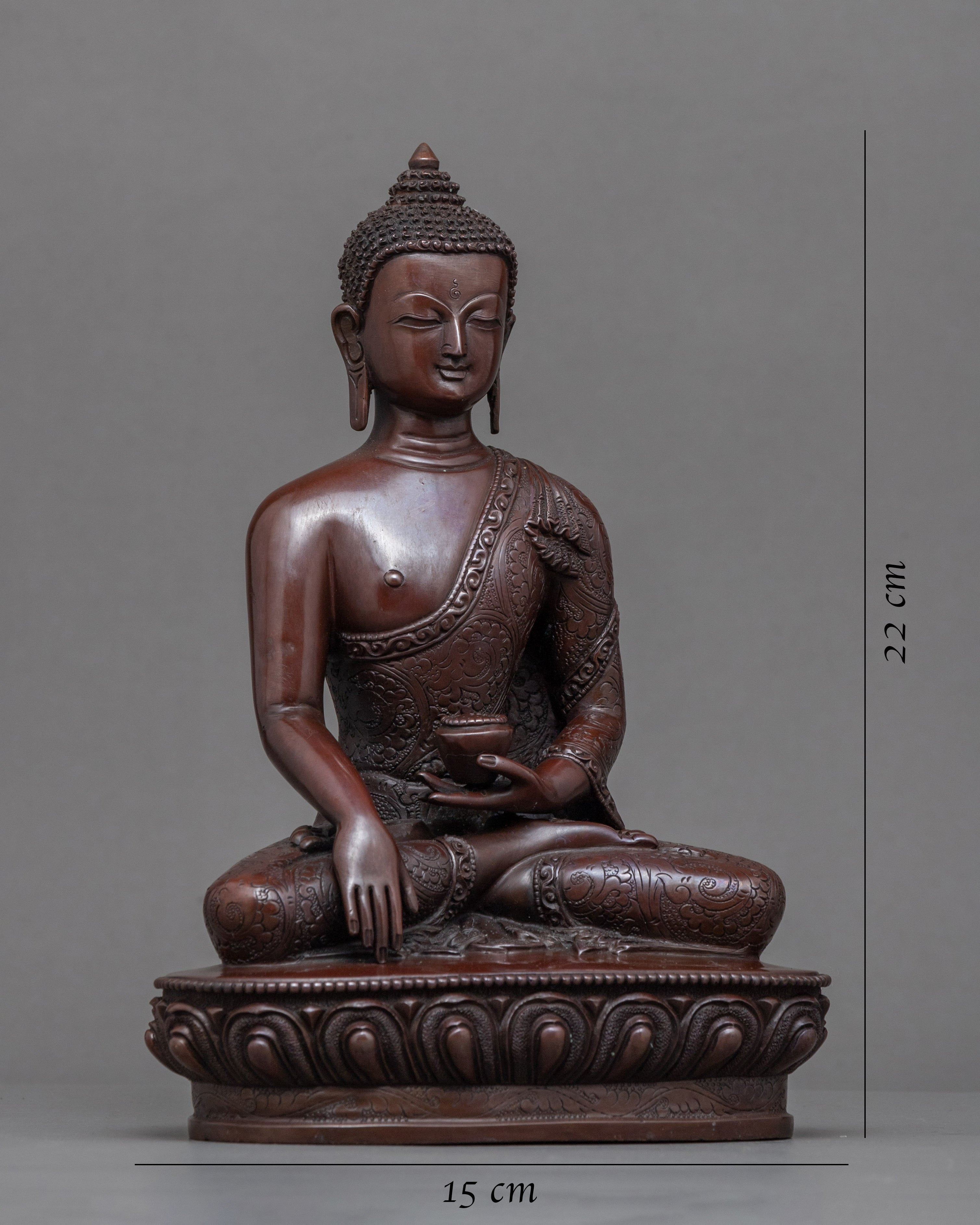 Historical Shakyamuni Buddha Lotus Art | Traditionally Hand Carved Art