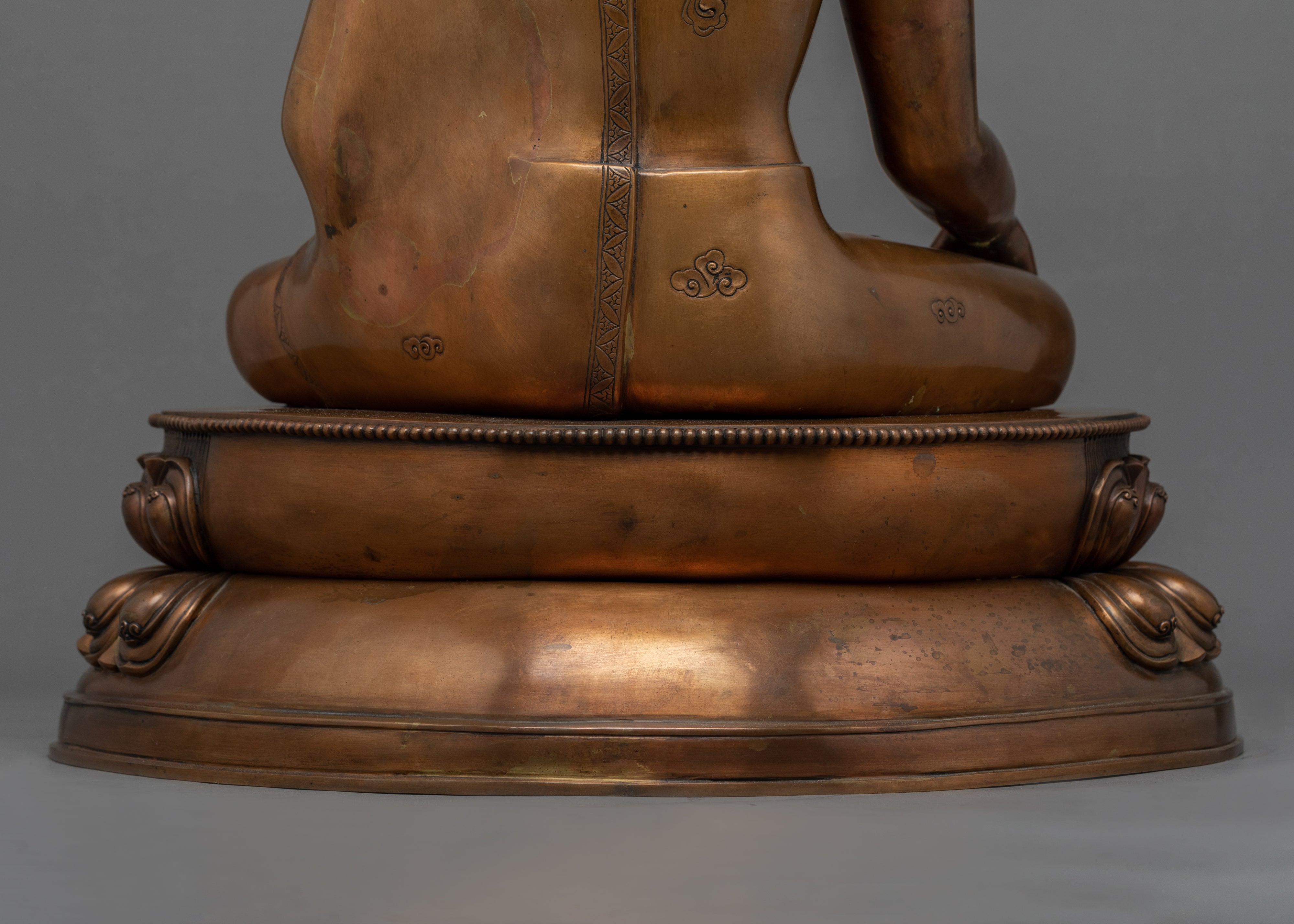 Hand-Carved Shakyamuni Buddha Garden Fountain Statue | Traditional Buddhist Art