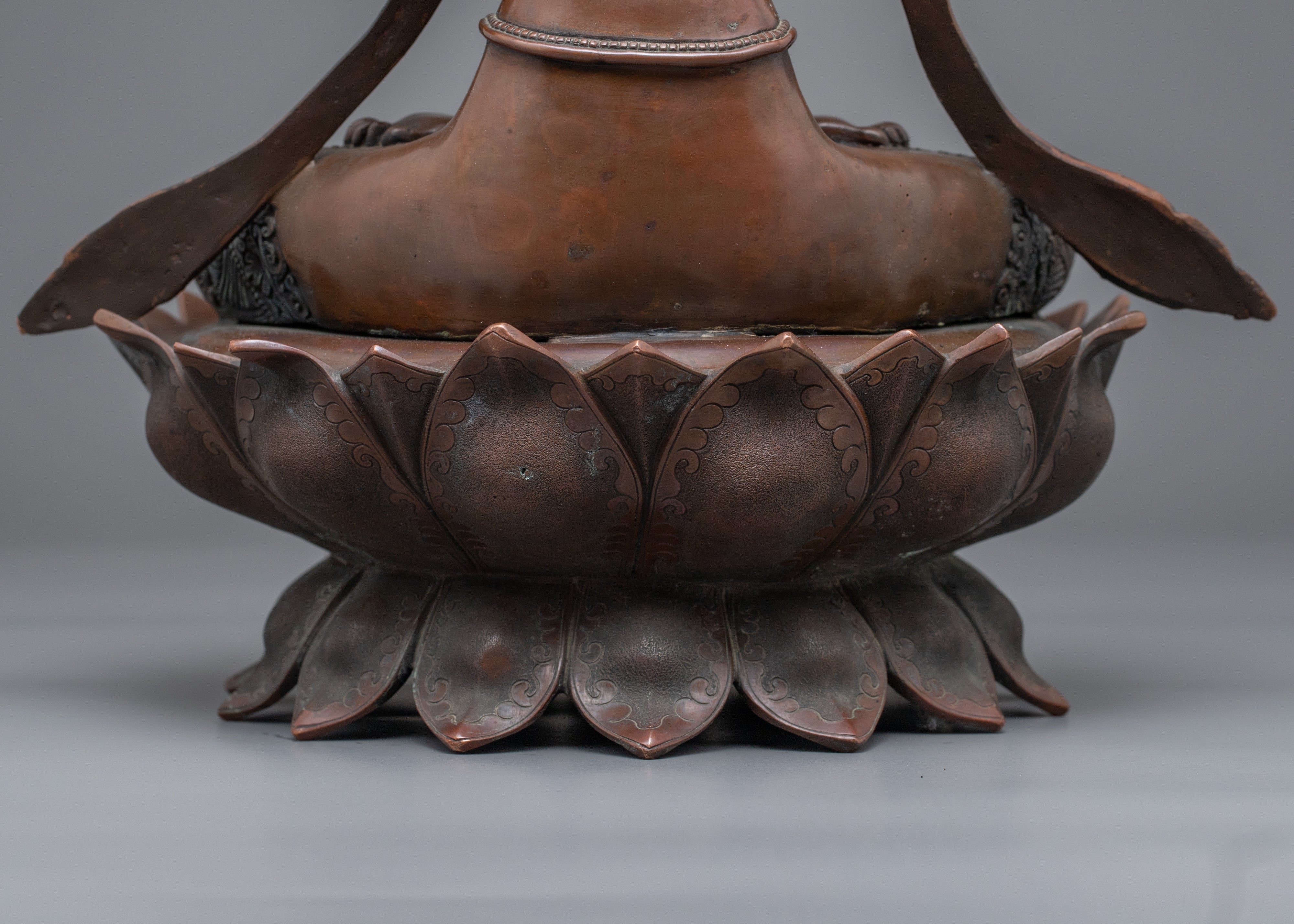 Gold-Gilded Statue For Manjushri Mantra Benefits | Buddhist Deity Figurine For Ritual