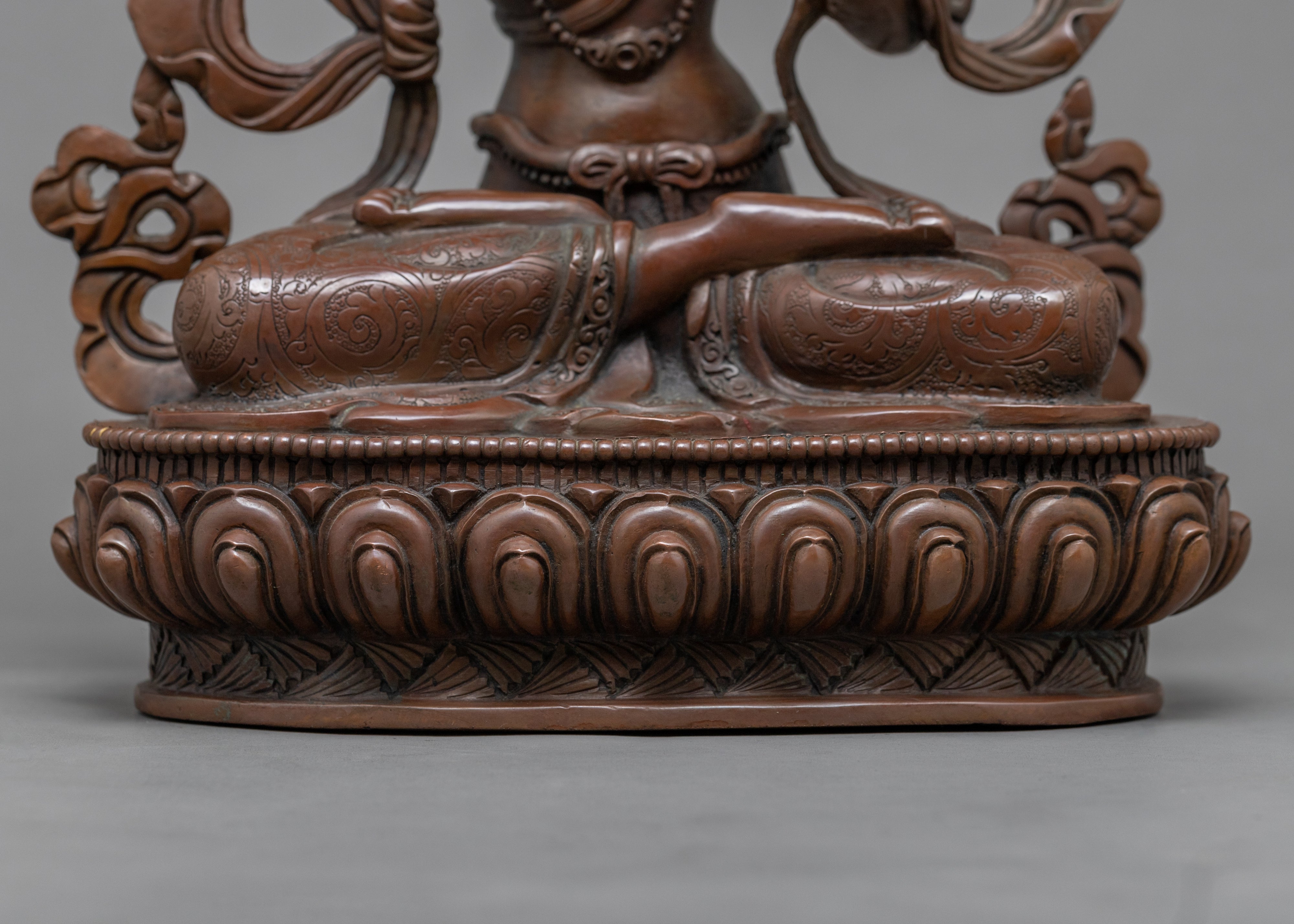 Manjushri Mudra Practice Statue | Historical Tibetan Buddhist Artwork