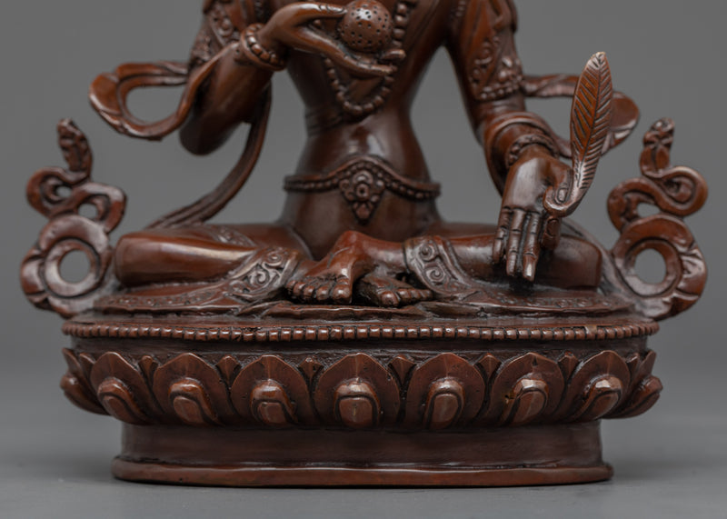 Bodhisattva Ksitigarbha Copper Statue | Tibetan Himalayan Bodhisattva Sculpture