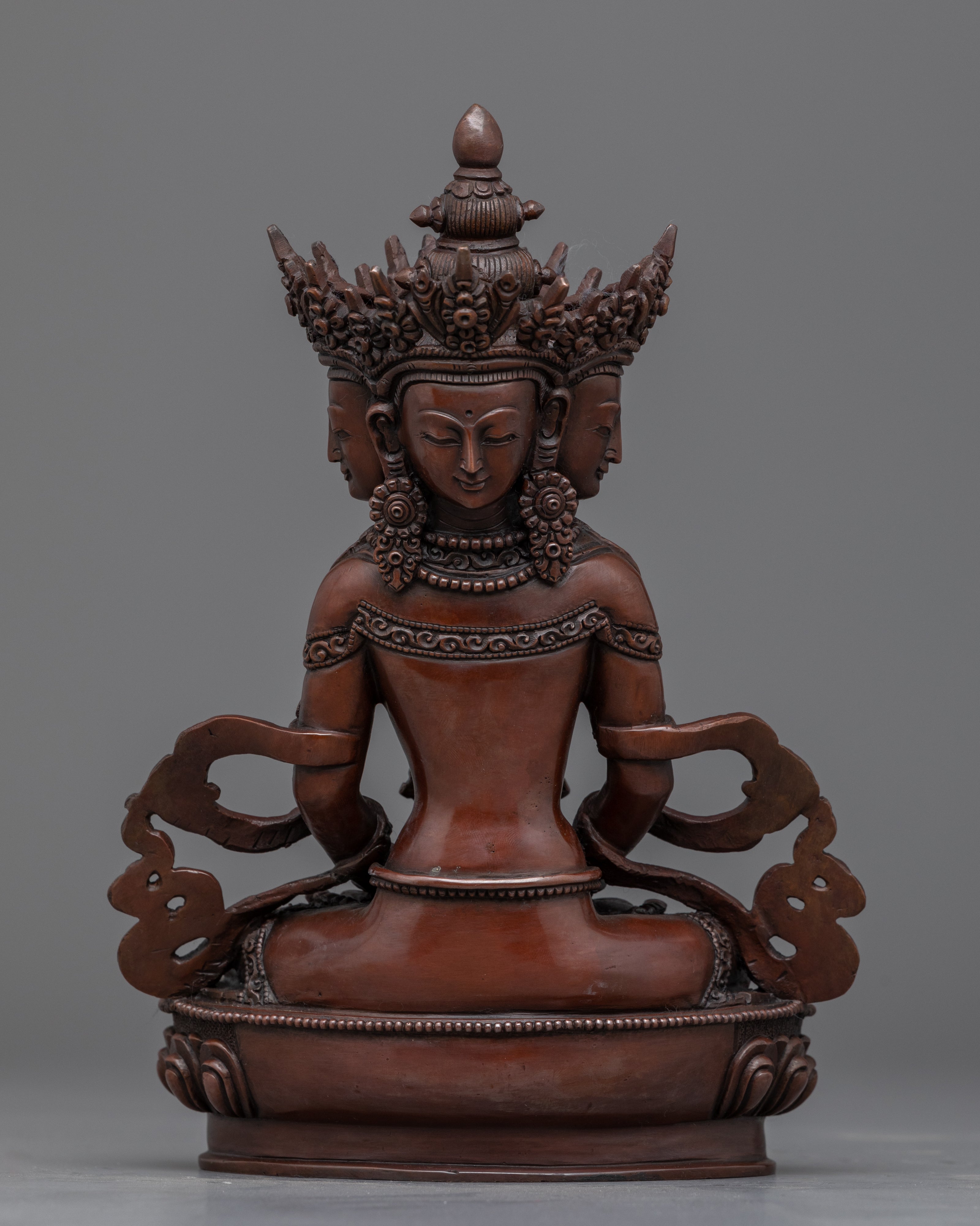 Vairocana Buddha Mudra Practice Statue | Hand-Carved Buddhist Deity Sculpture