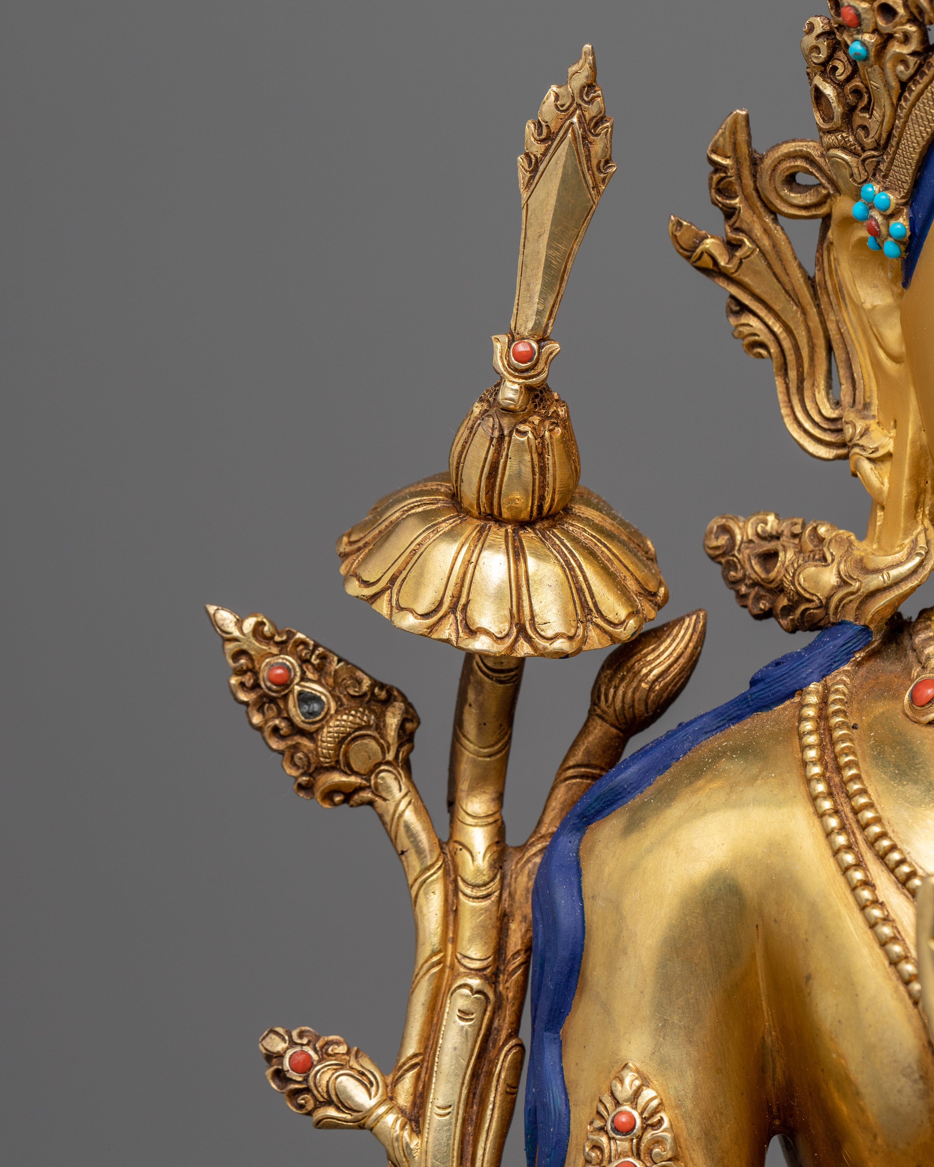Manjushri's Sword Of Wisdom Statue | Buddhist Bodhisattva Of Compassion