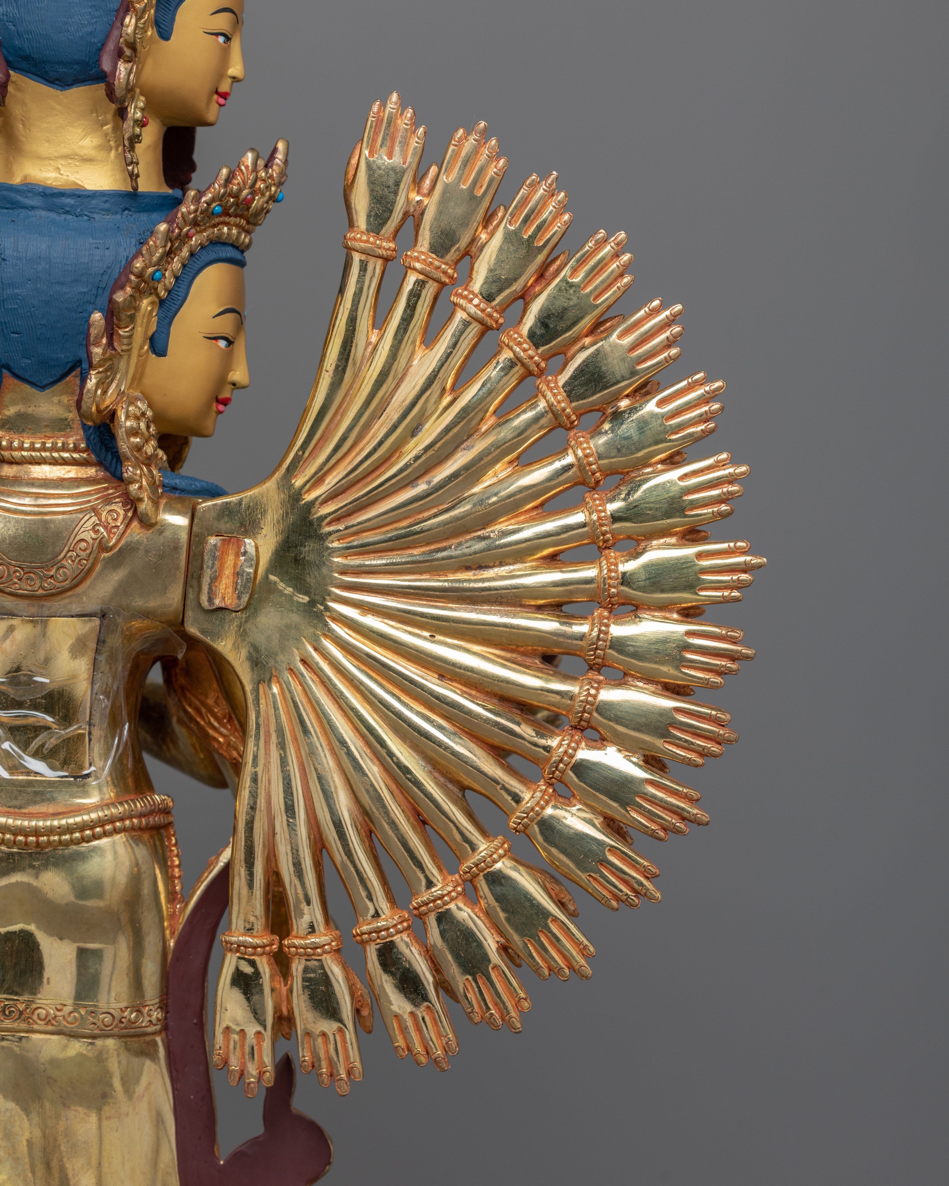 Tibetan Bodhisattva Chenrezig 1000 Arms Statue | Avalokiteshvara The Bodhisattva Of Compassion