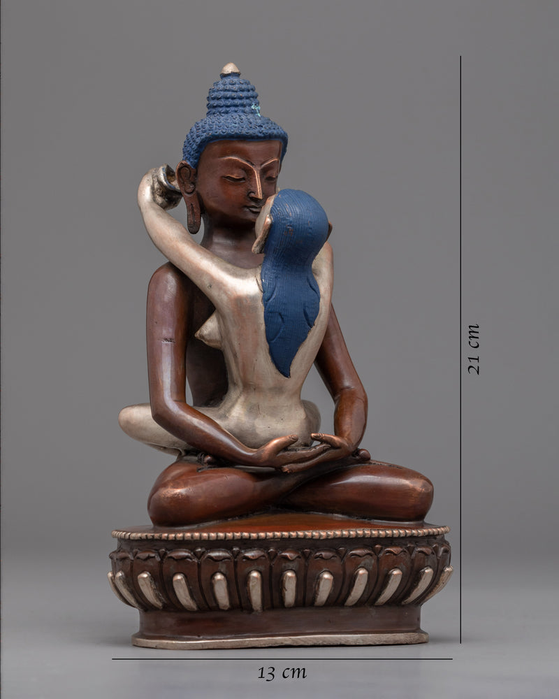 Samantabhadra Bodhisattva Statue | Tibetan Figurine Of Samantabhadra With Consort