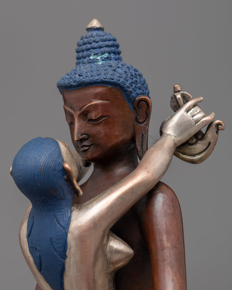 Samantabhadra Bodhisattva Statue | Tibetan Figurine Of Samantabhadra With Consort