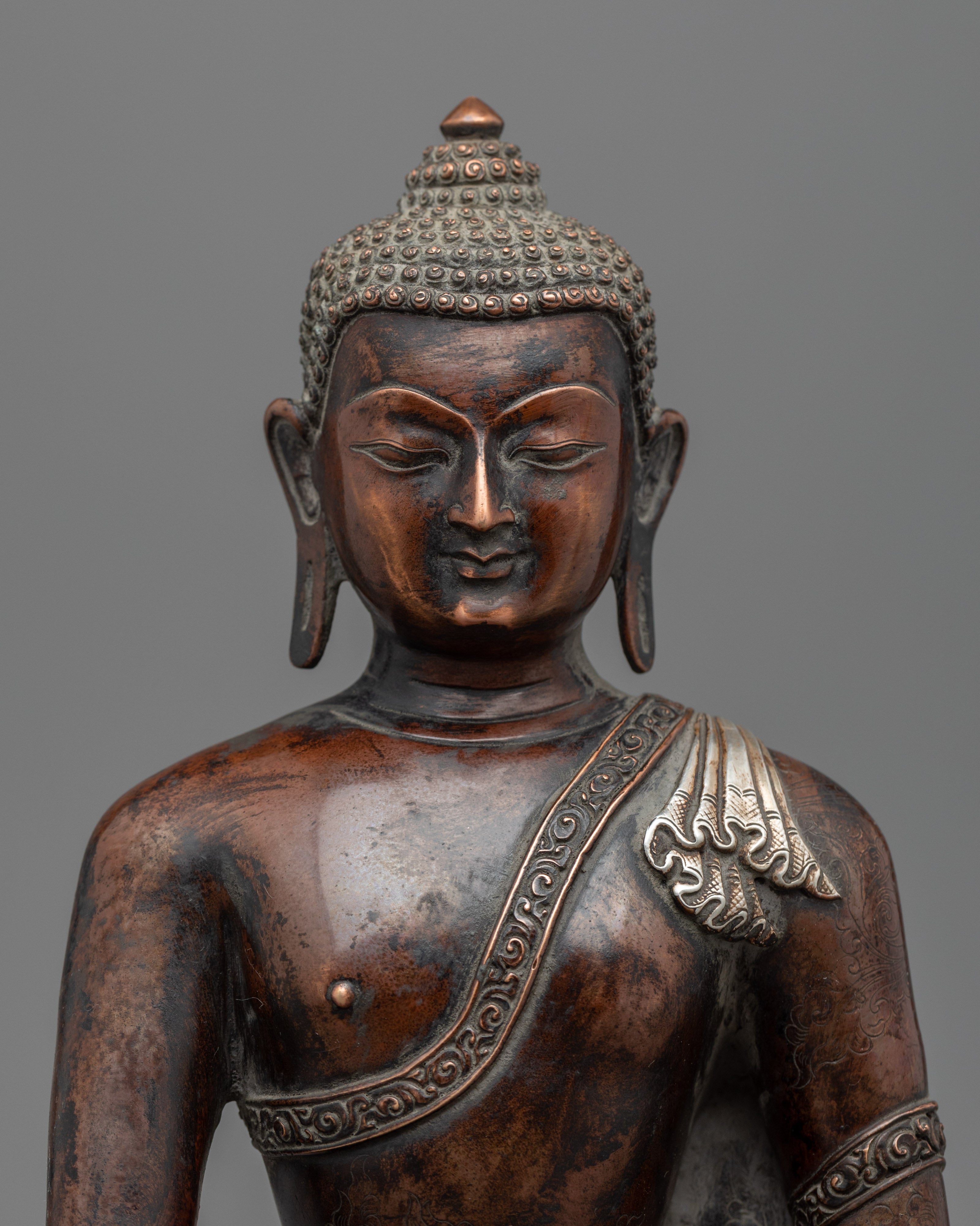 Shakyamuni Buddha Meditations Practice Statue | Traditionally Hand-Carved Buddha Art