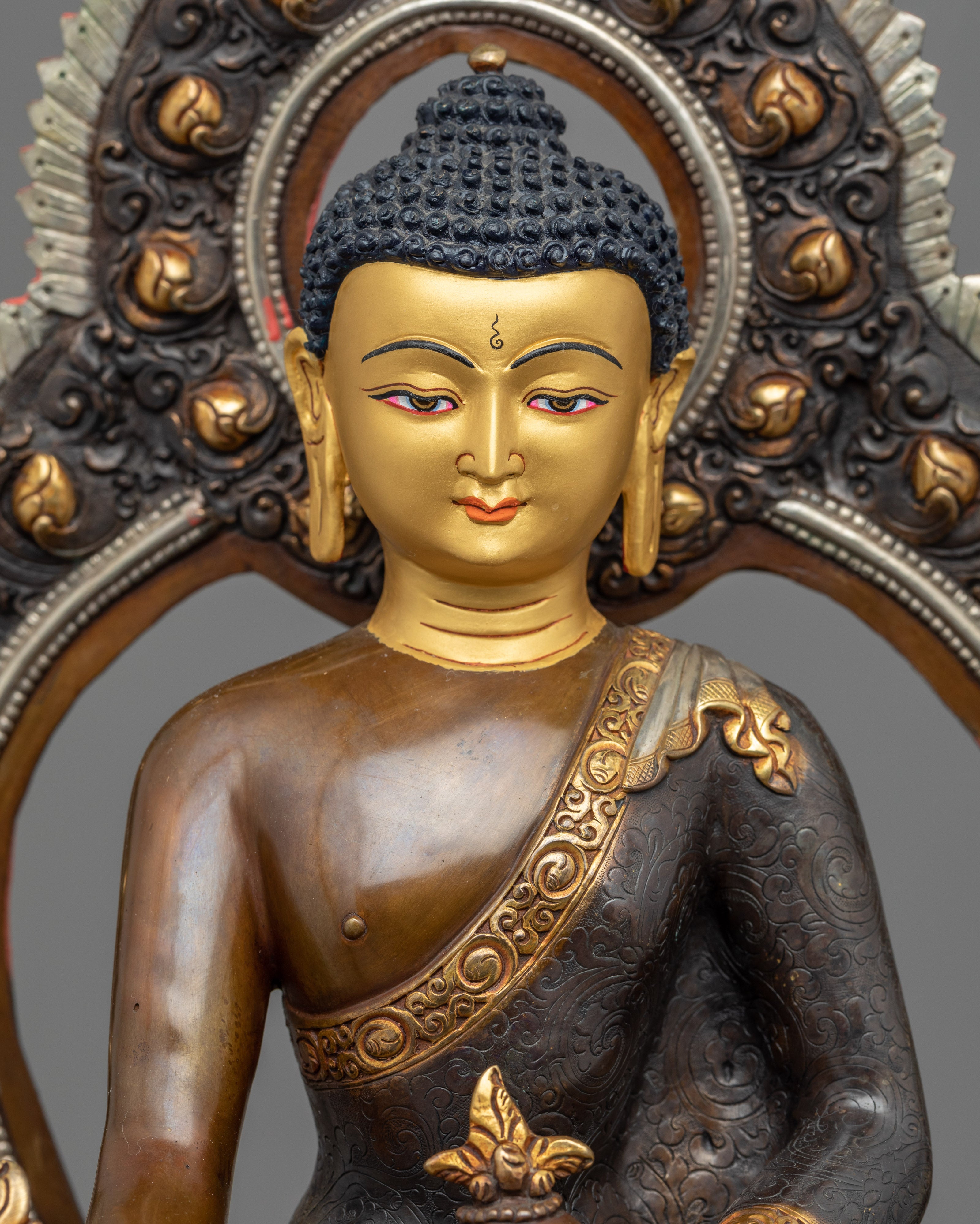 Medicine Buddha Sculpture for Bhaisajyaguru Mantra | Traditional Zen Arts