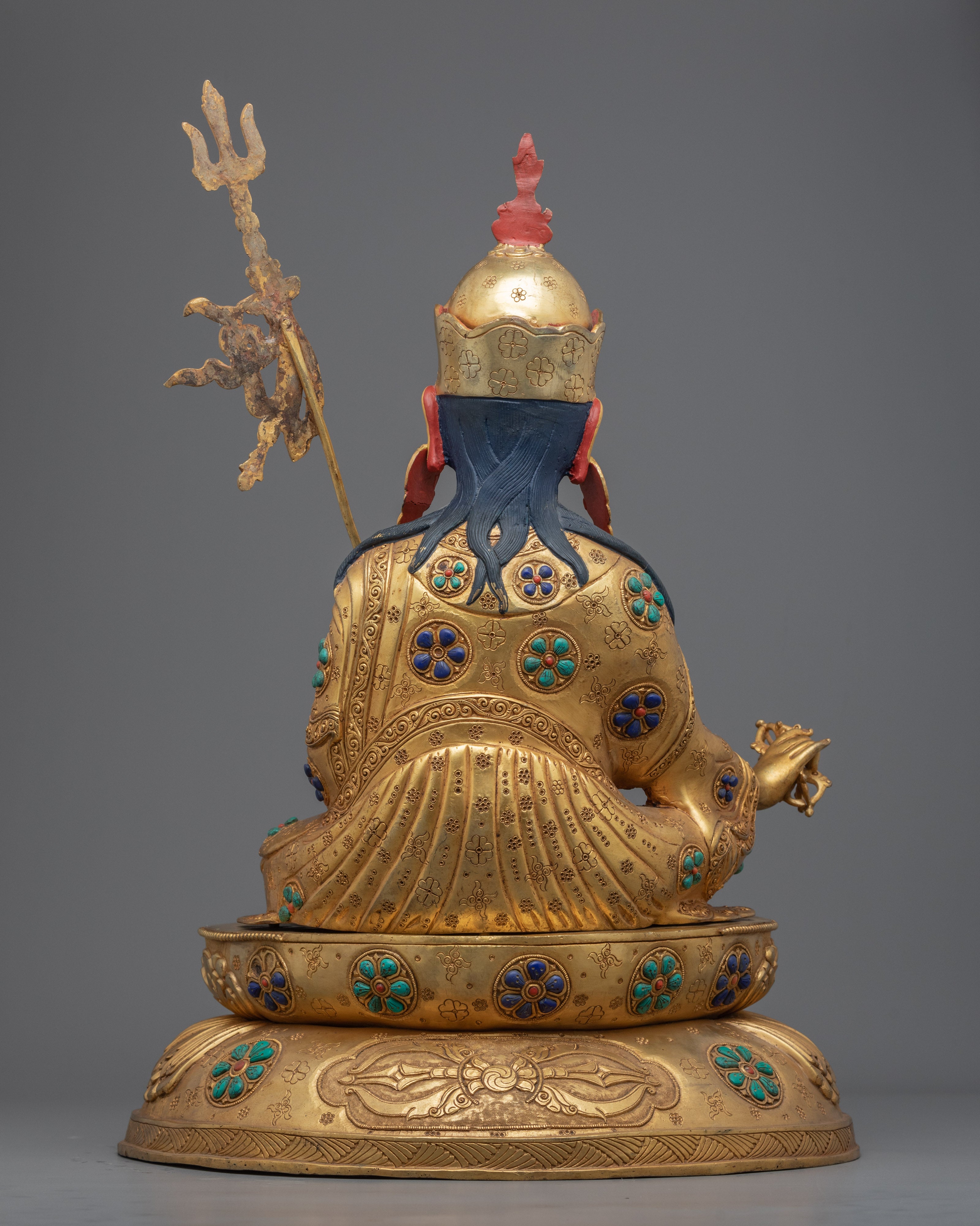 Secret Teachings of Padmasambhava | Gold Gilded Sculpture of Guru Rinpoche