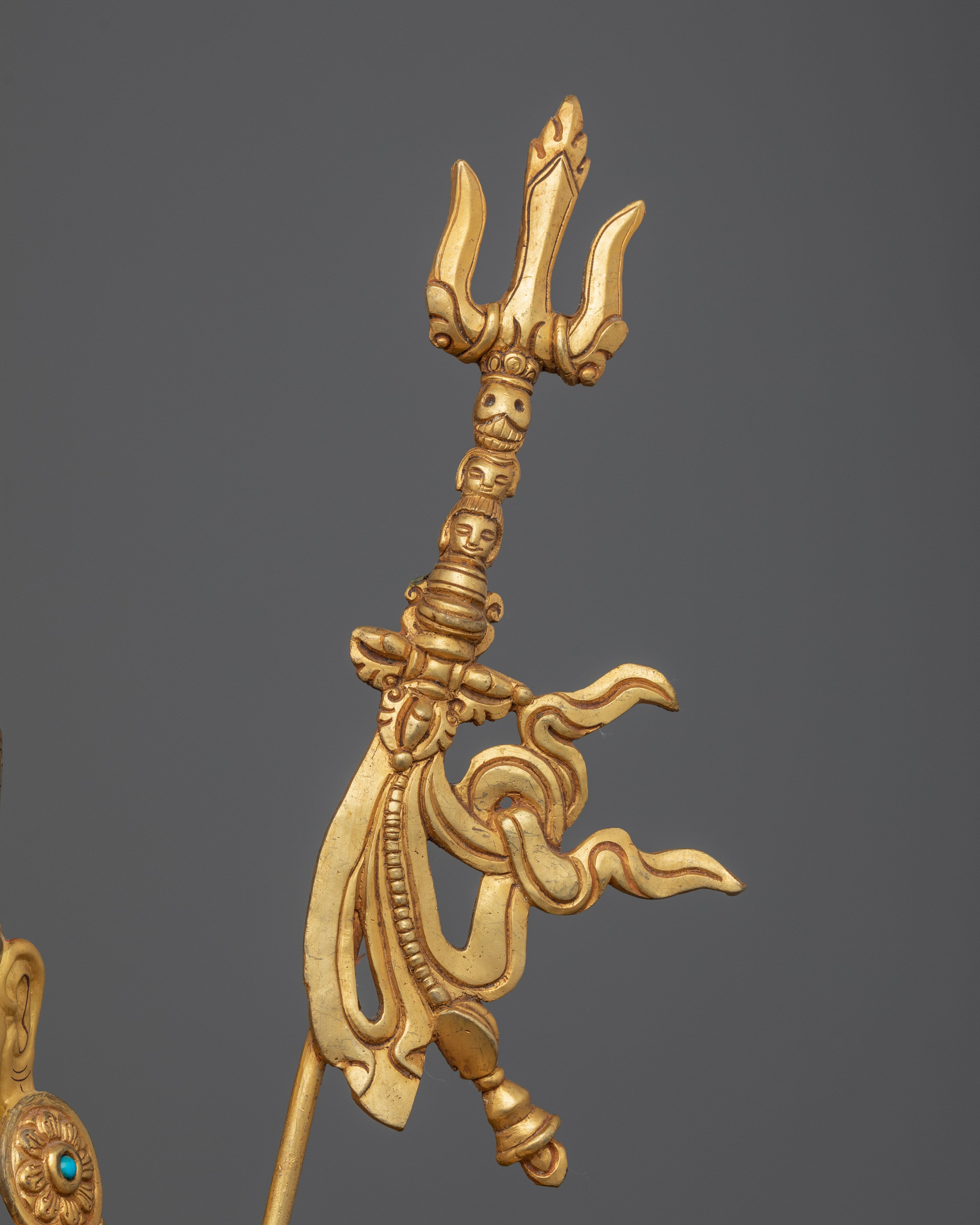 Secret Teachings of Padmasambhava | Gold Gilded Sculpture of Guru Rinpoche