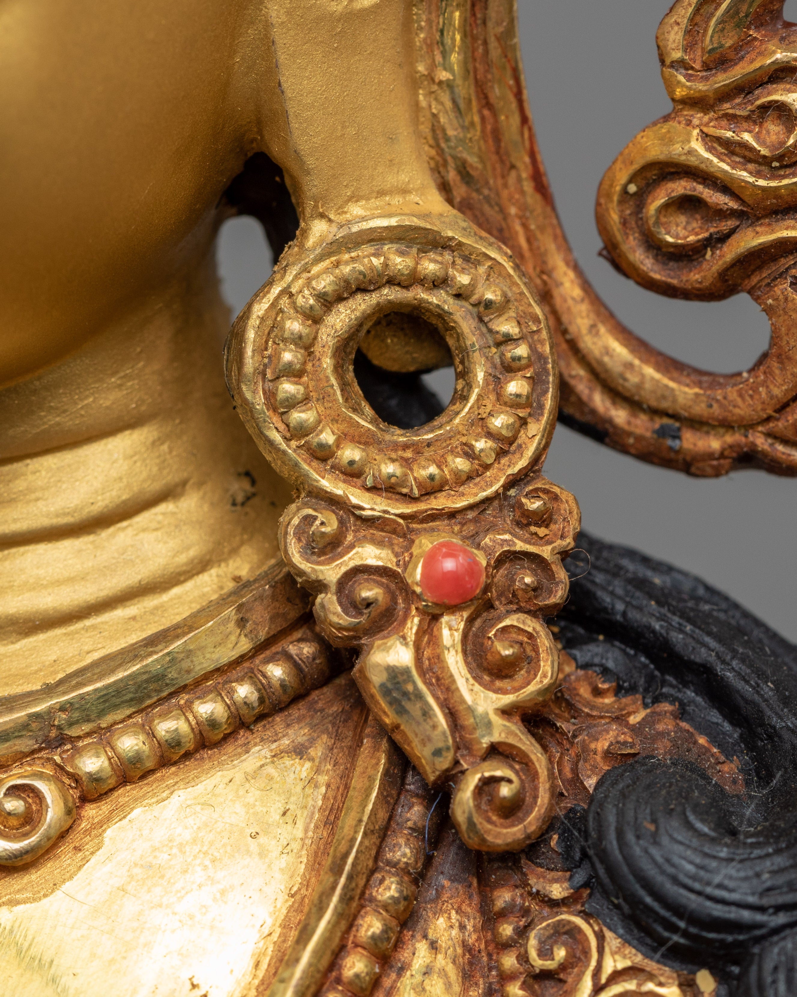 Green Tara Female Buddha Sculpture | Hand-Carved Buddhist Deity Sculpture