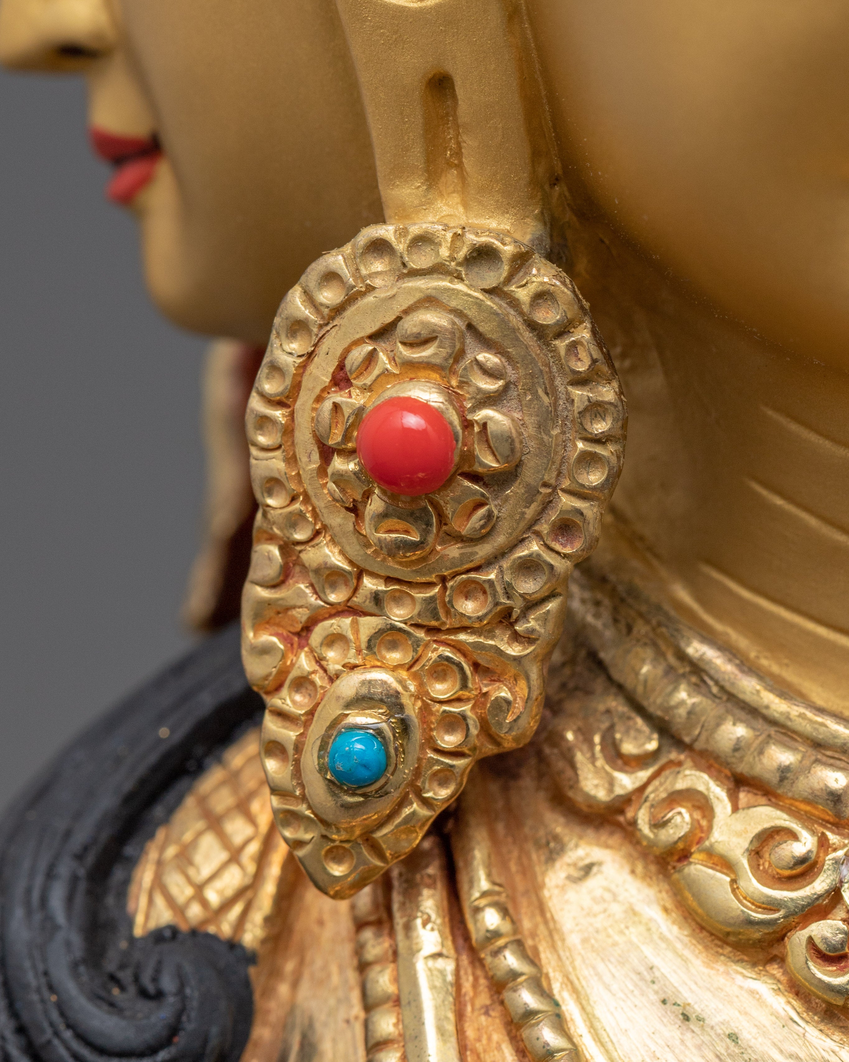 Dhyani Buddha Vairocana Statue | Traditionally Made Himalayan Sculpture