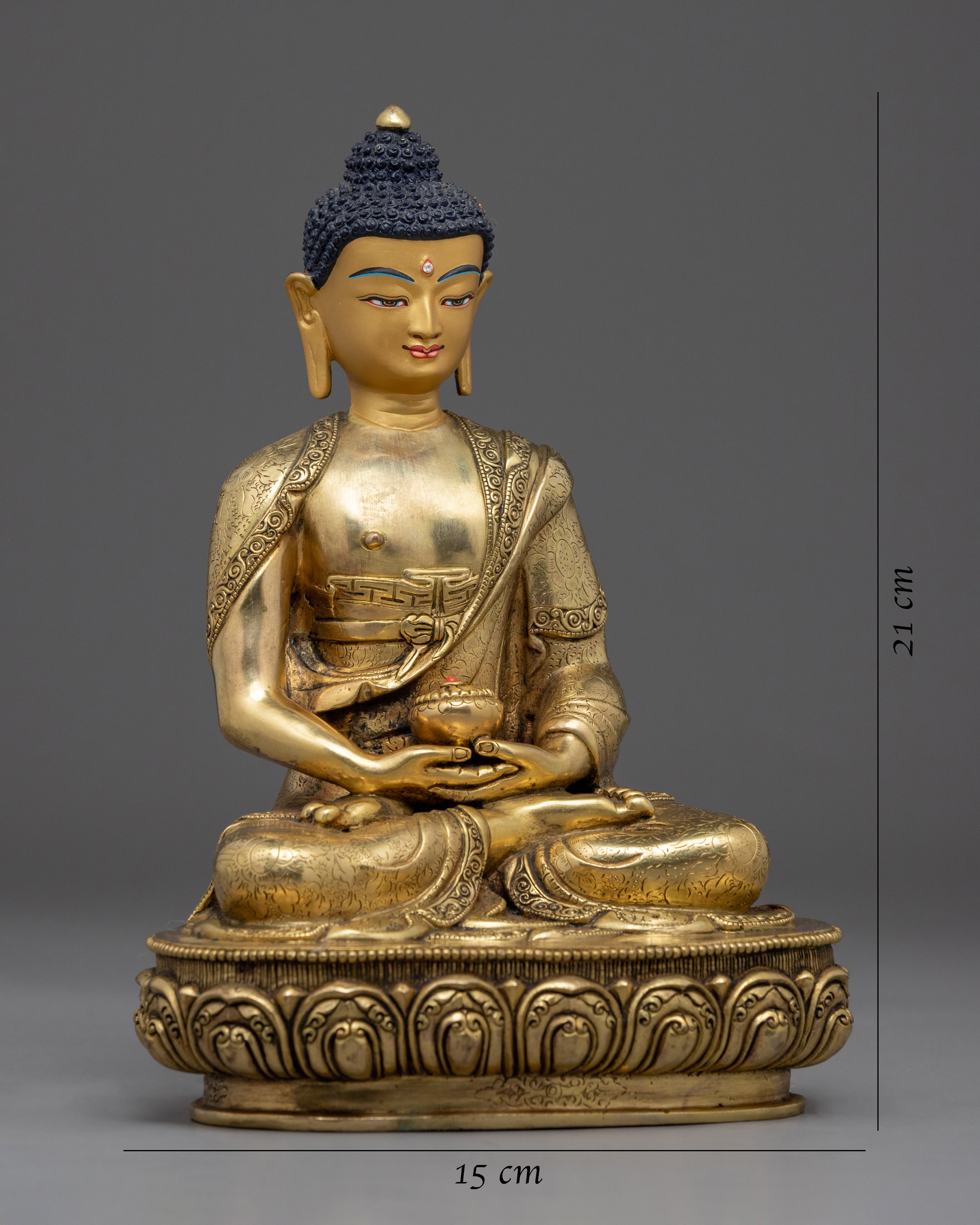The Mantra Of Amitabha Buddha | Golden Statue To Practice Buddhism