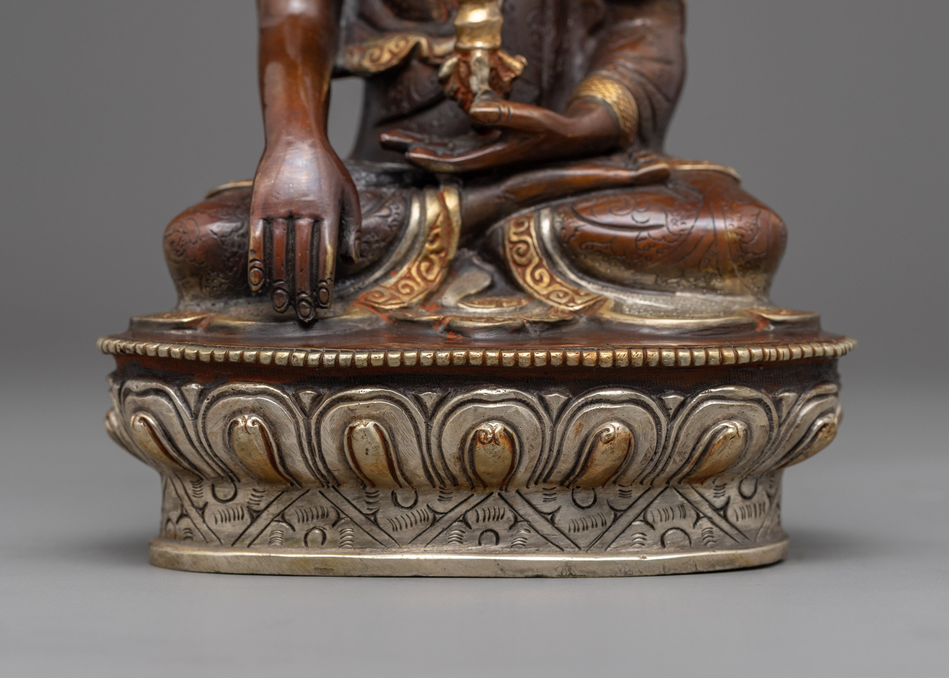 Akshobhya Buddha Altar Statue | Himalayan Traditionally Hand-carved