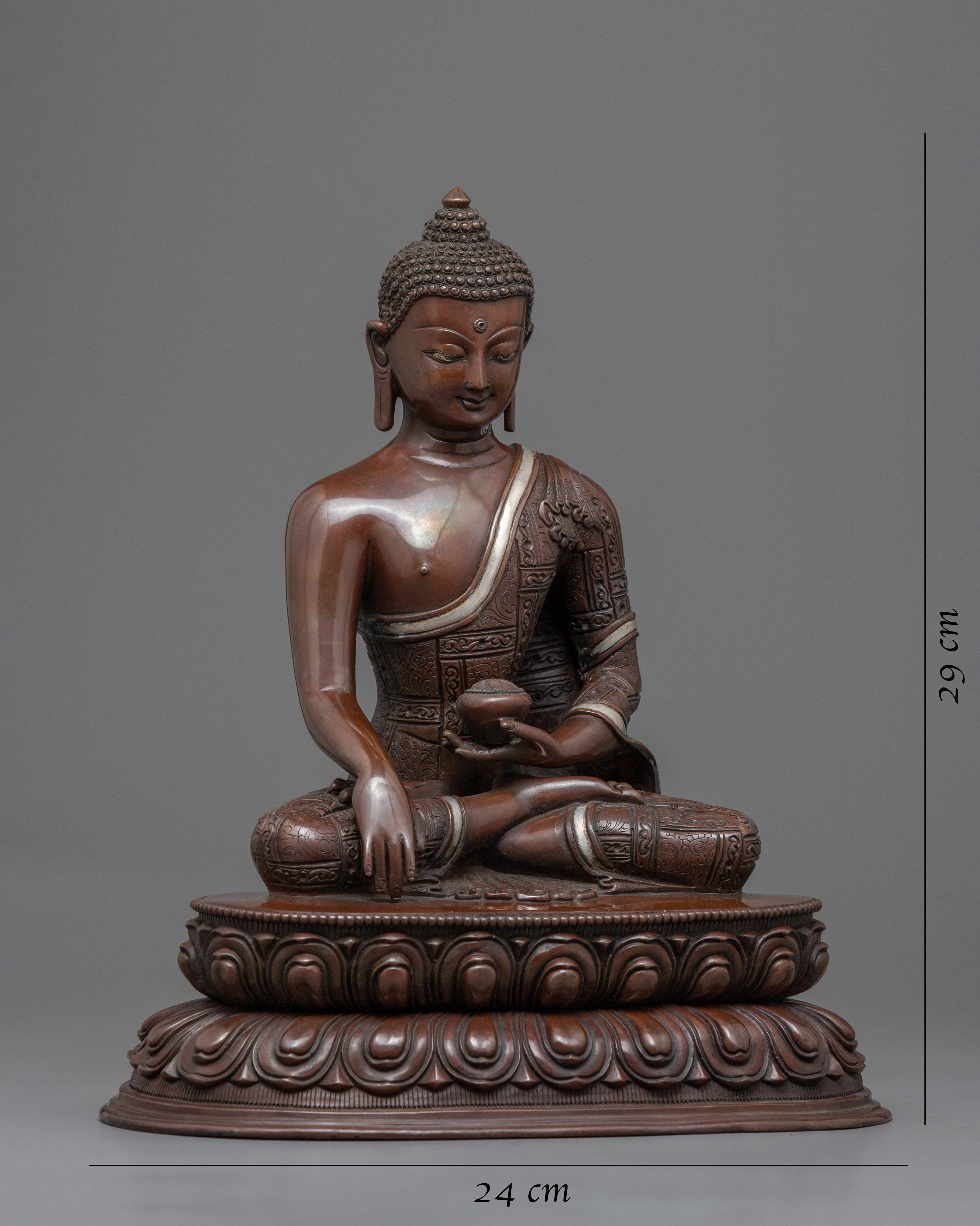 Shakyamuni Buddhas Body Art | Himalayan Traditional Oxidized Statue