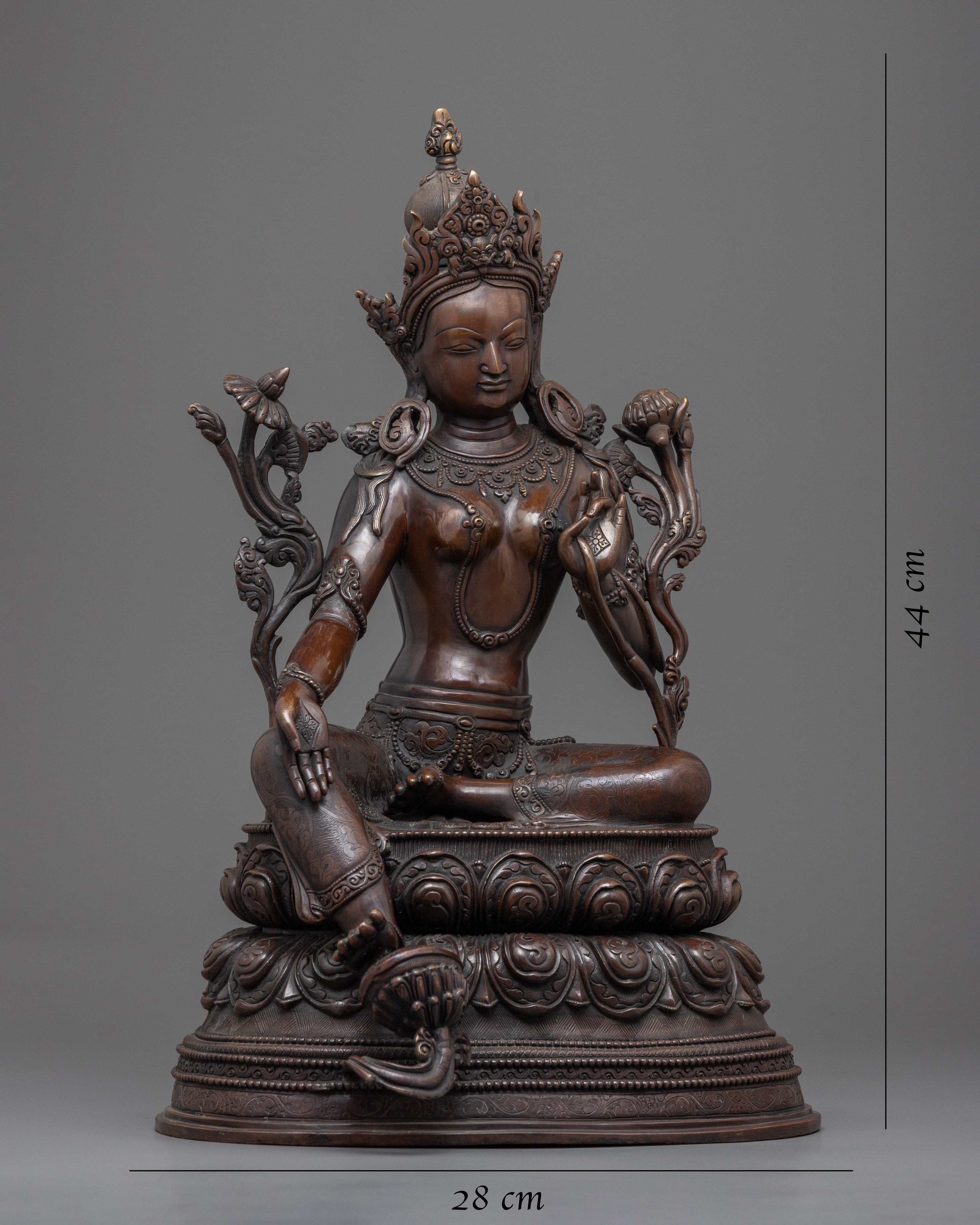 Jetsun Dolma Statue | Tibetan Buddhism Green Tara Statuette
