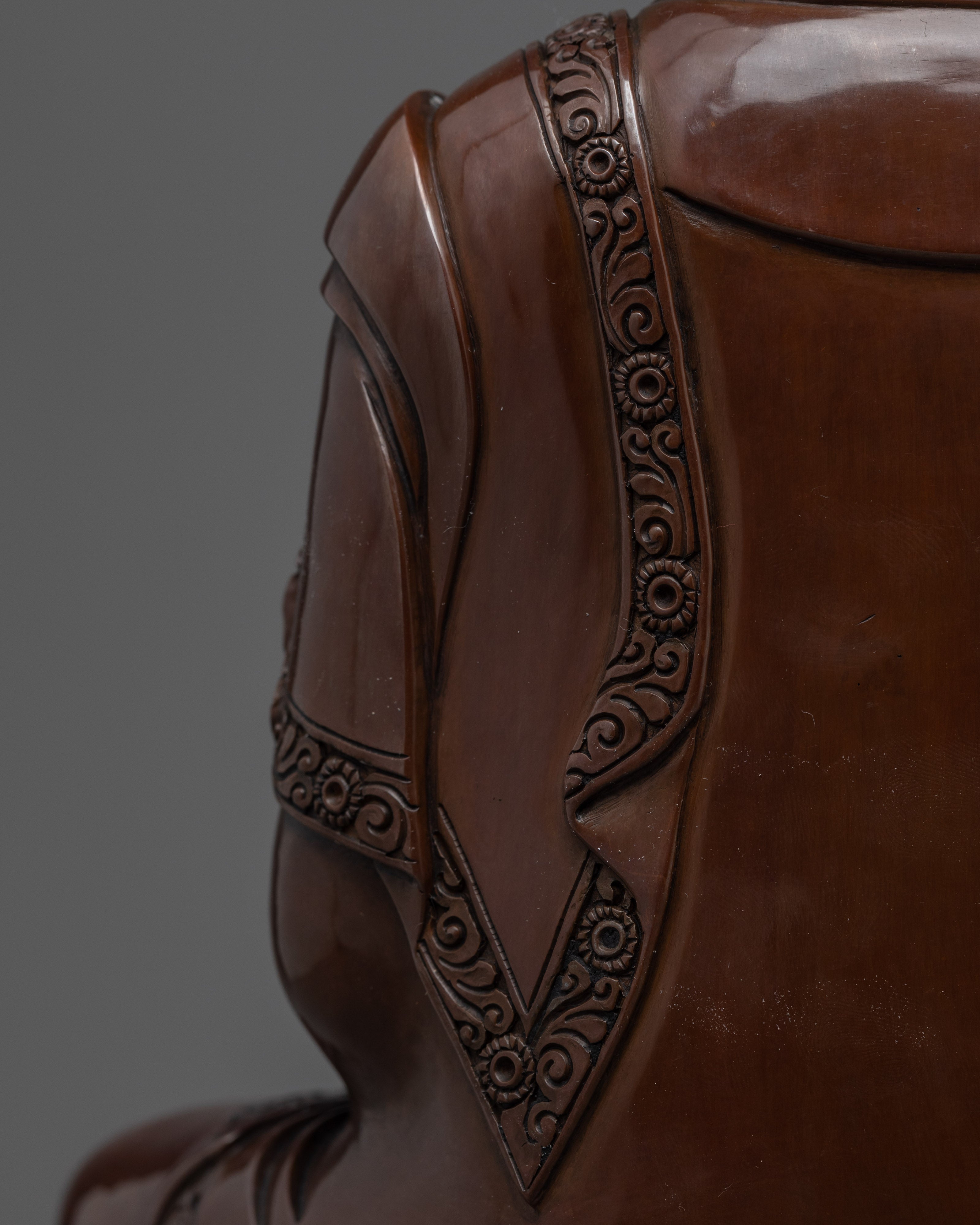 Oxidized Copper Bhaisajyaguru Buddha Sculpture | Traditional Medicine Buddha Himalayan Art