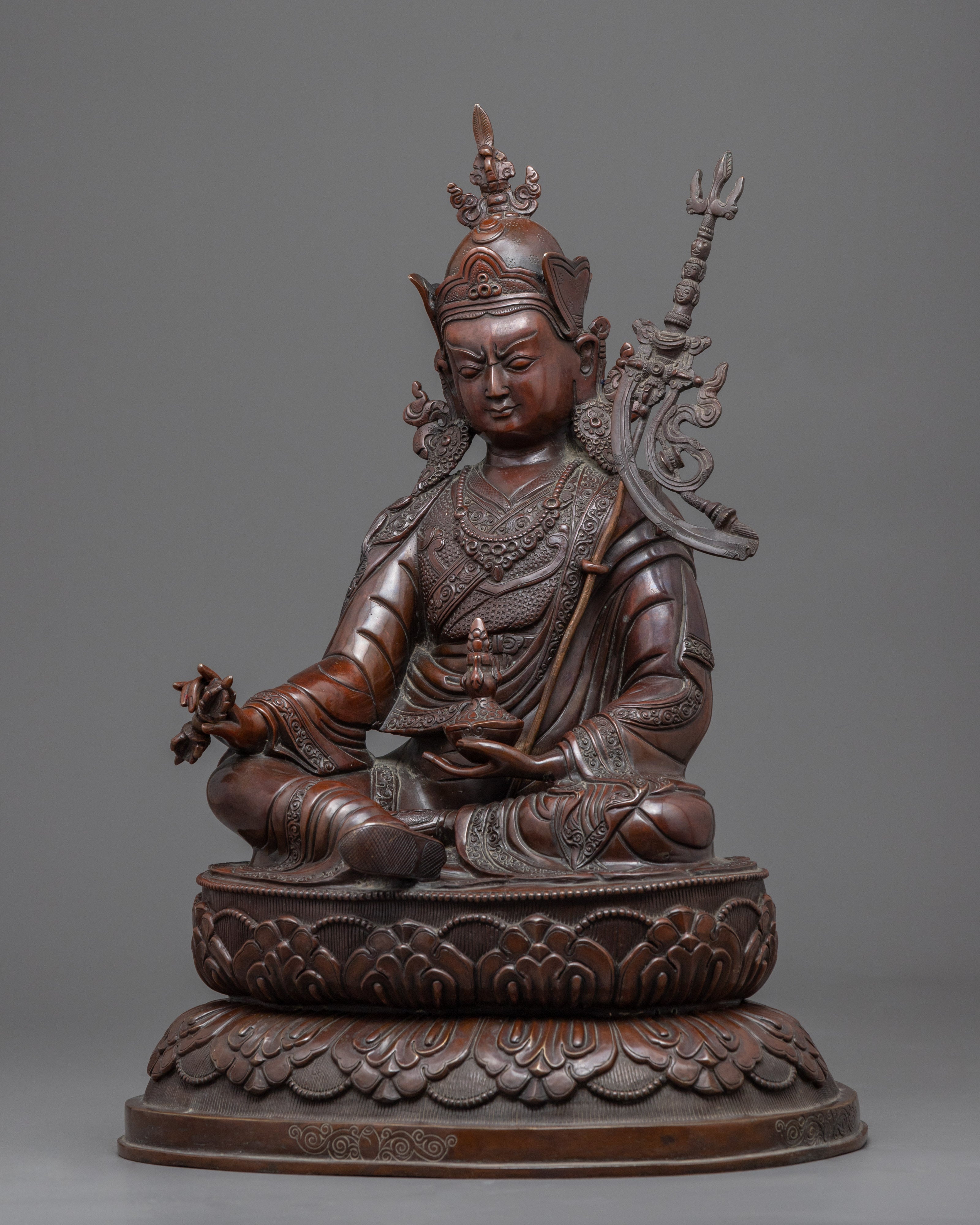 Maha Padmasambhava Sculpture | Oxidized Statue of Nepal