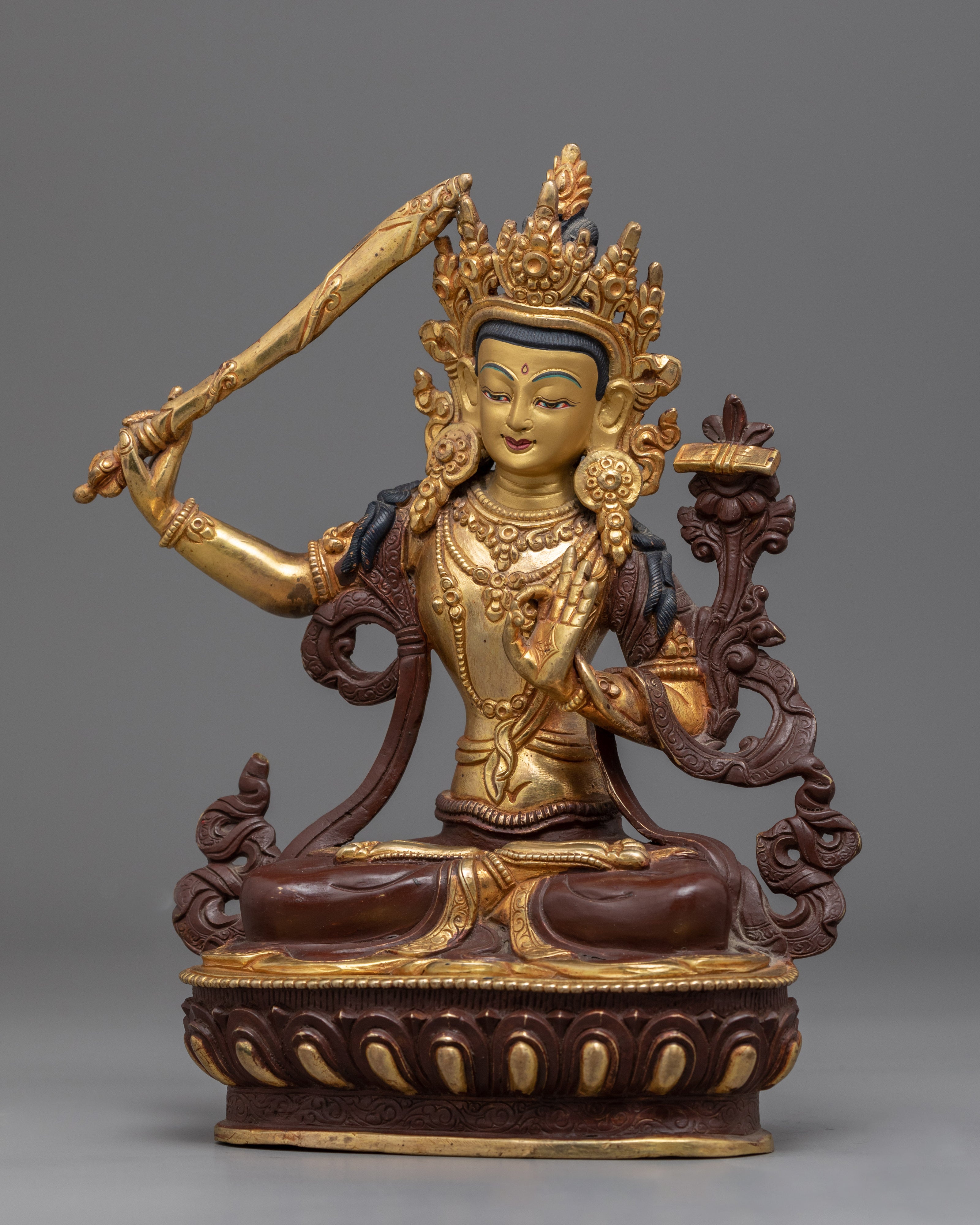 Manjushri Buddhism Bodhisattva Statue | Wisdom Deity of Buddhism
