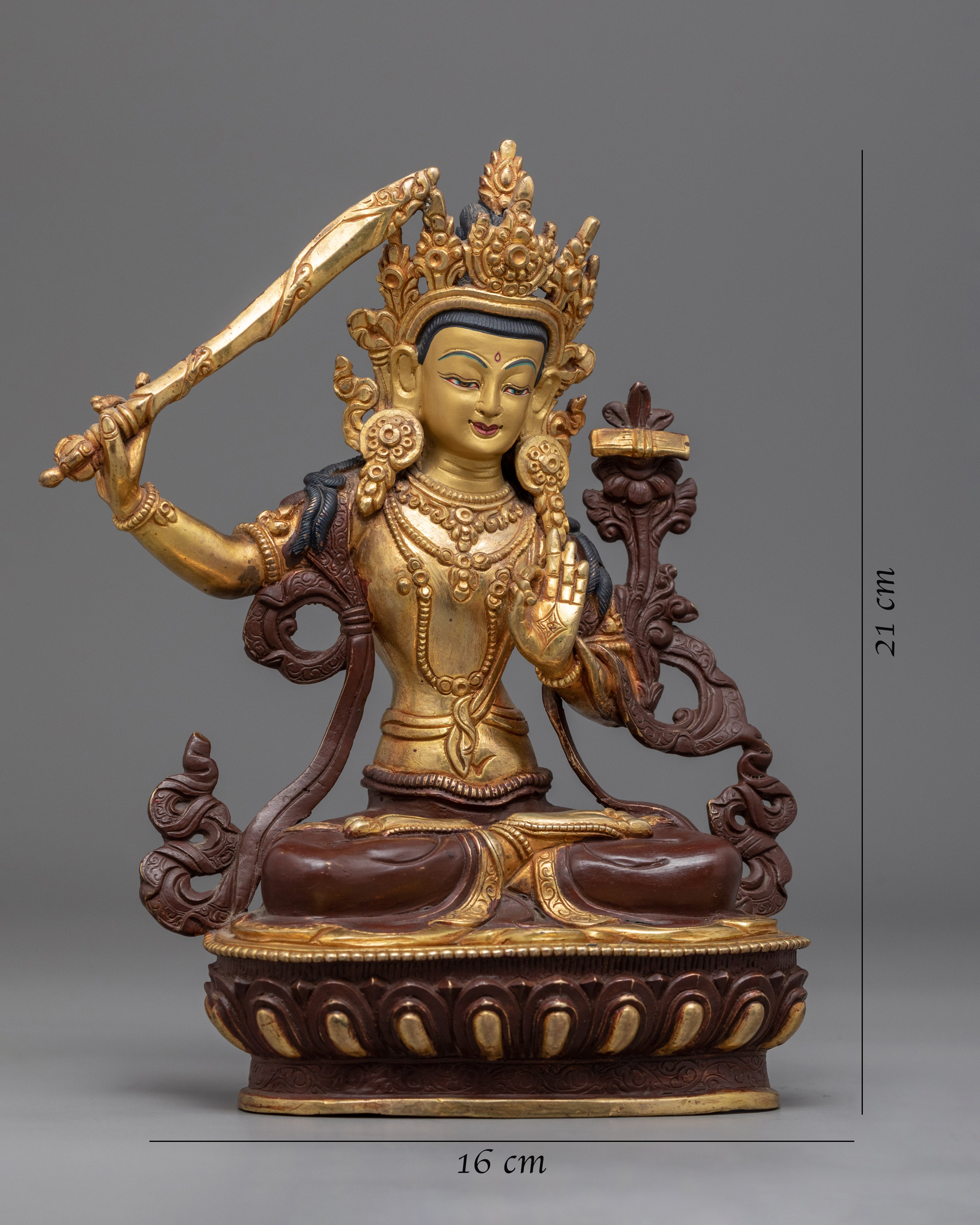 Manjushri Buddhism Bodhisattva Statue | Wisdom Deity of Buddhism
