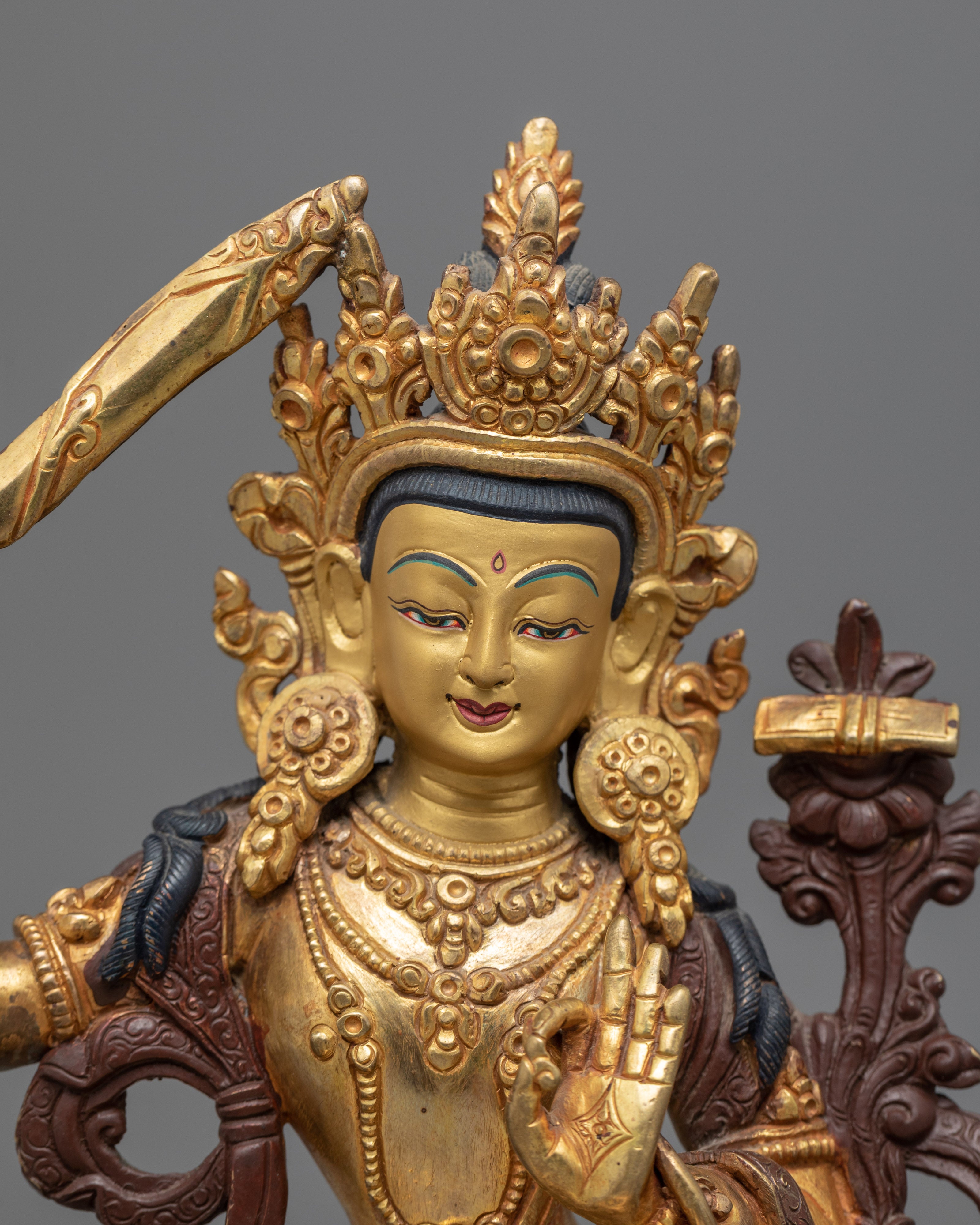 Manjushri Buddhism Bodhisattva Statue | Wisdom Deity of Buddhism